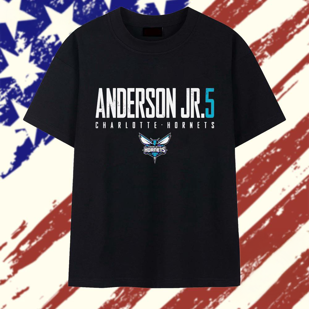Christian Anderson Jr number 5 of Charlotte Hornets logo T Shirt