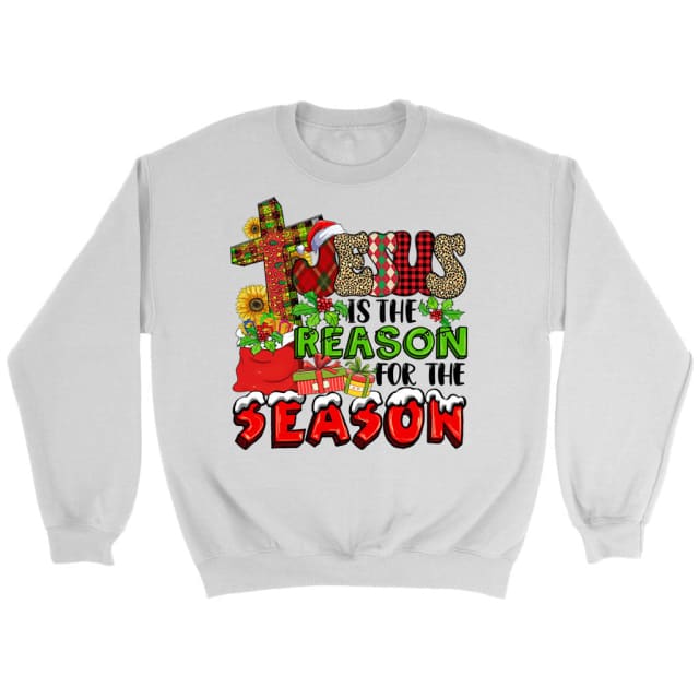 Christian Christmas apparel Jesus is the reason for the season Christmas sweatshirt