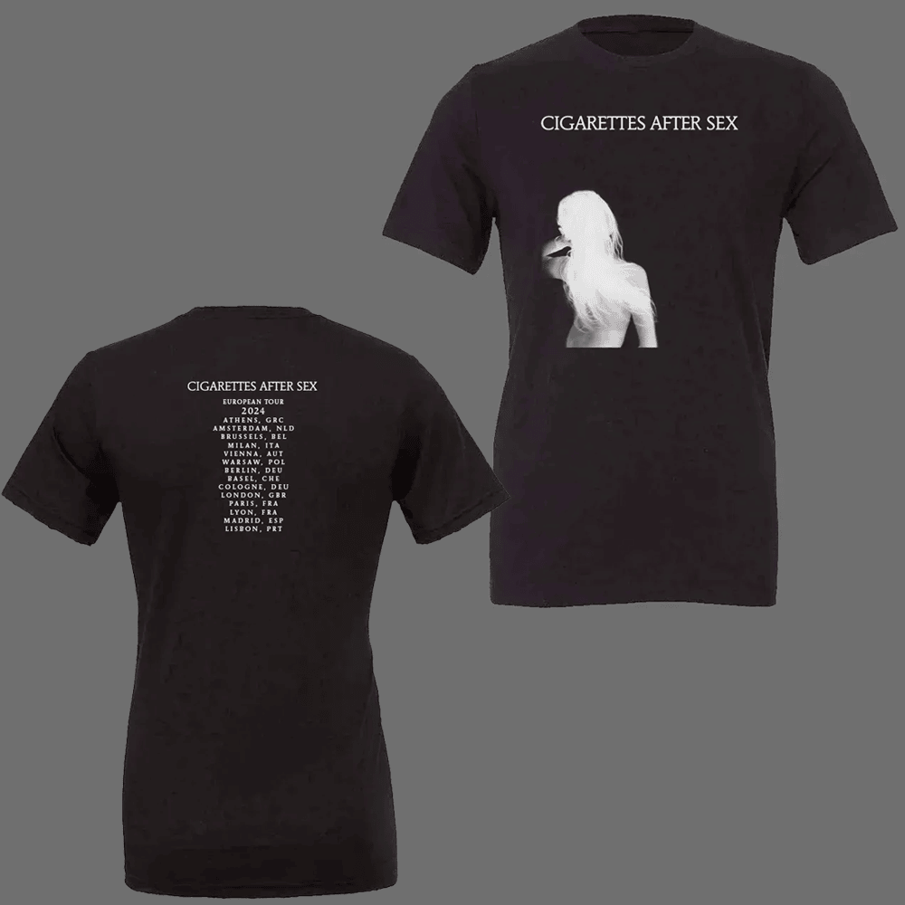 Cigarettes After Sex Merch Baby Blue Movie Tour TShirt Gifts For Music Fans