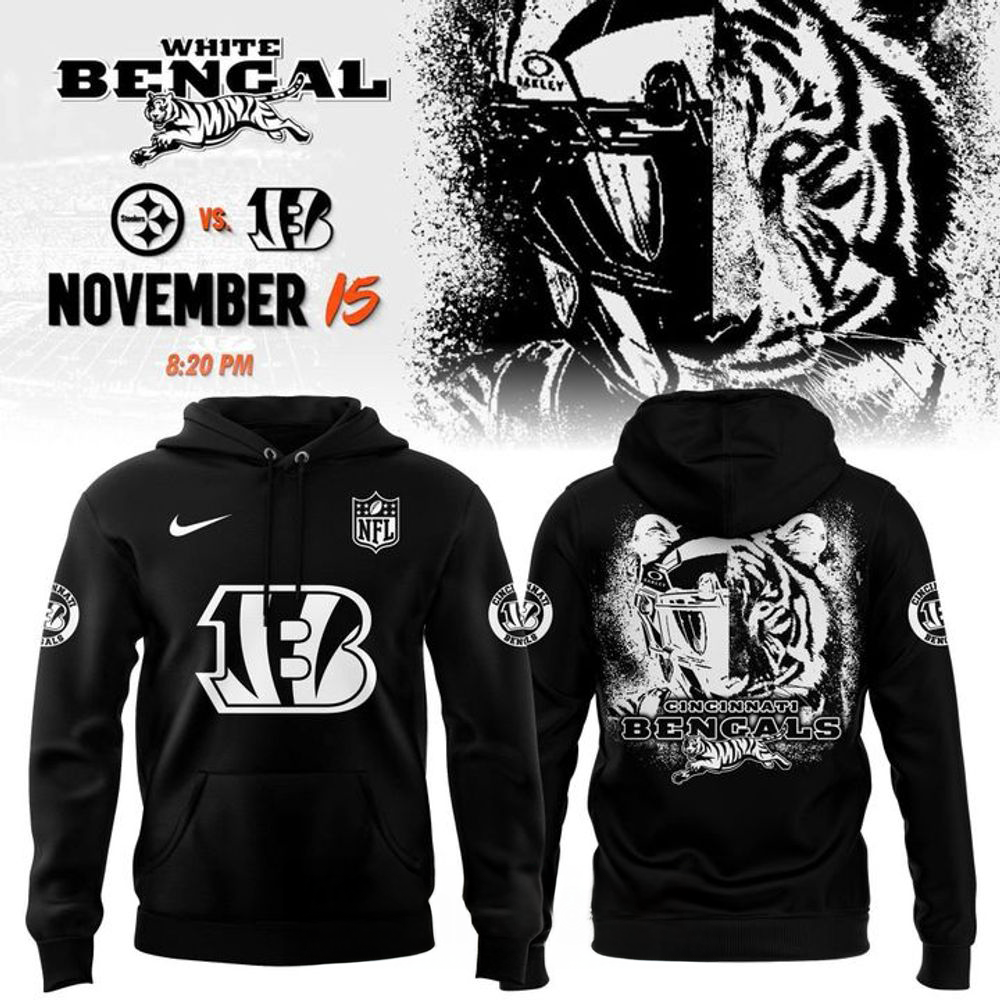 Cincinnati Bengals Black Bengal 2026 Special Edition Hoodie