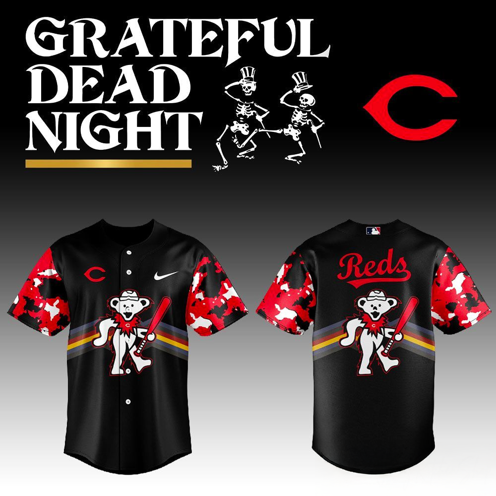 Cincinnati Reds Grateful Dead Night 2026 Baseball Jersey