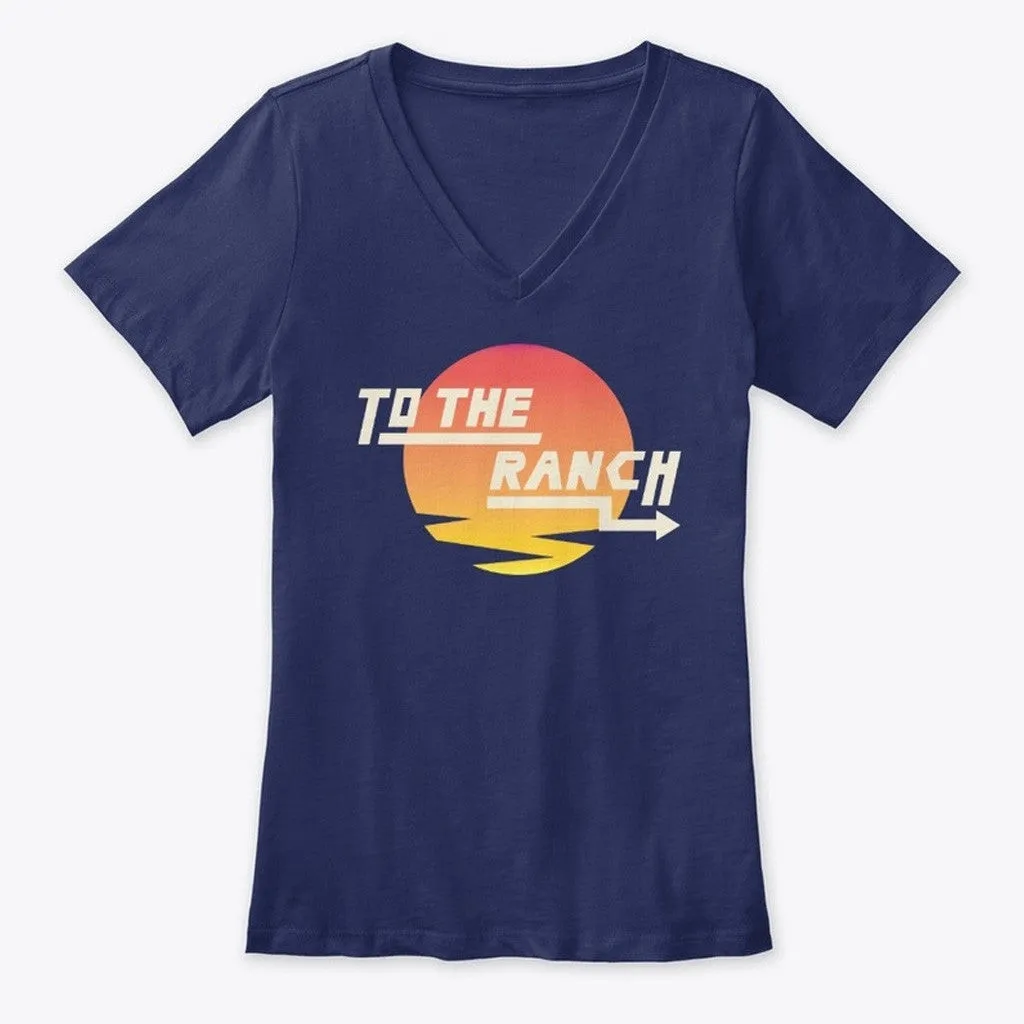 Cinnamontoastken Merch To The Ranch Vneck TShirt Gifts For Womens