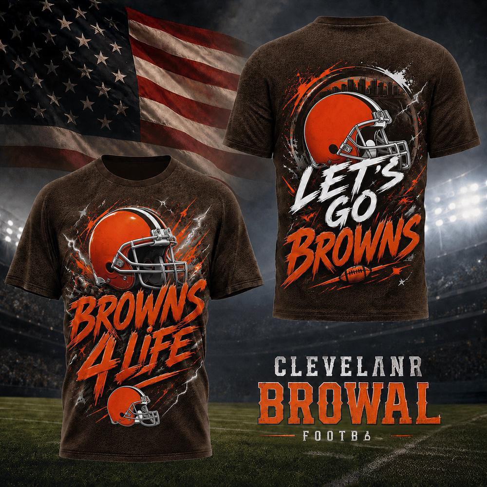 Cleveland Browns NFL Fan For Life Limited Edition 3D Shirt