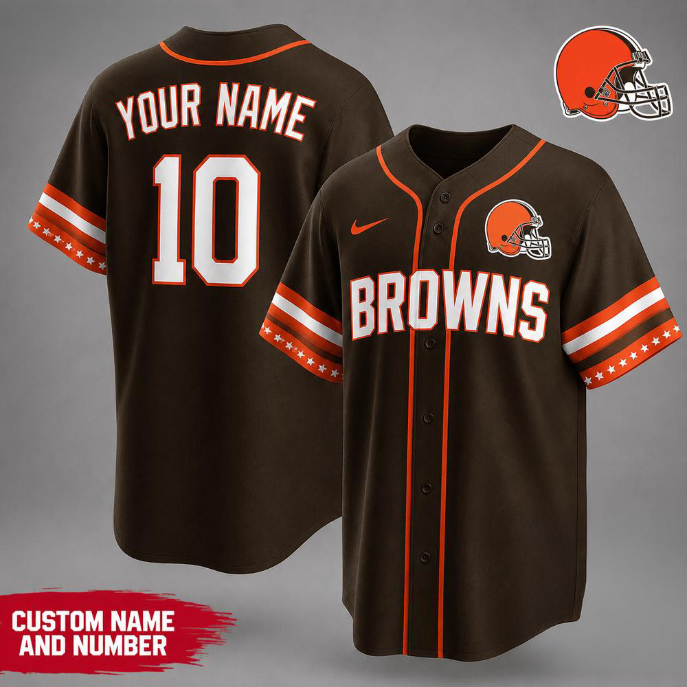 Cleveland Browns NFL Team Pride Premium Baseball Jersey