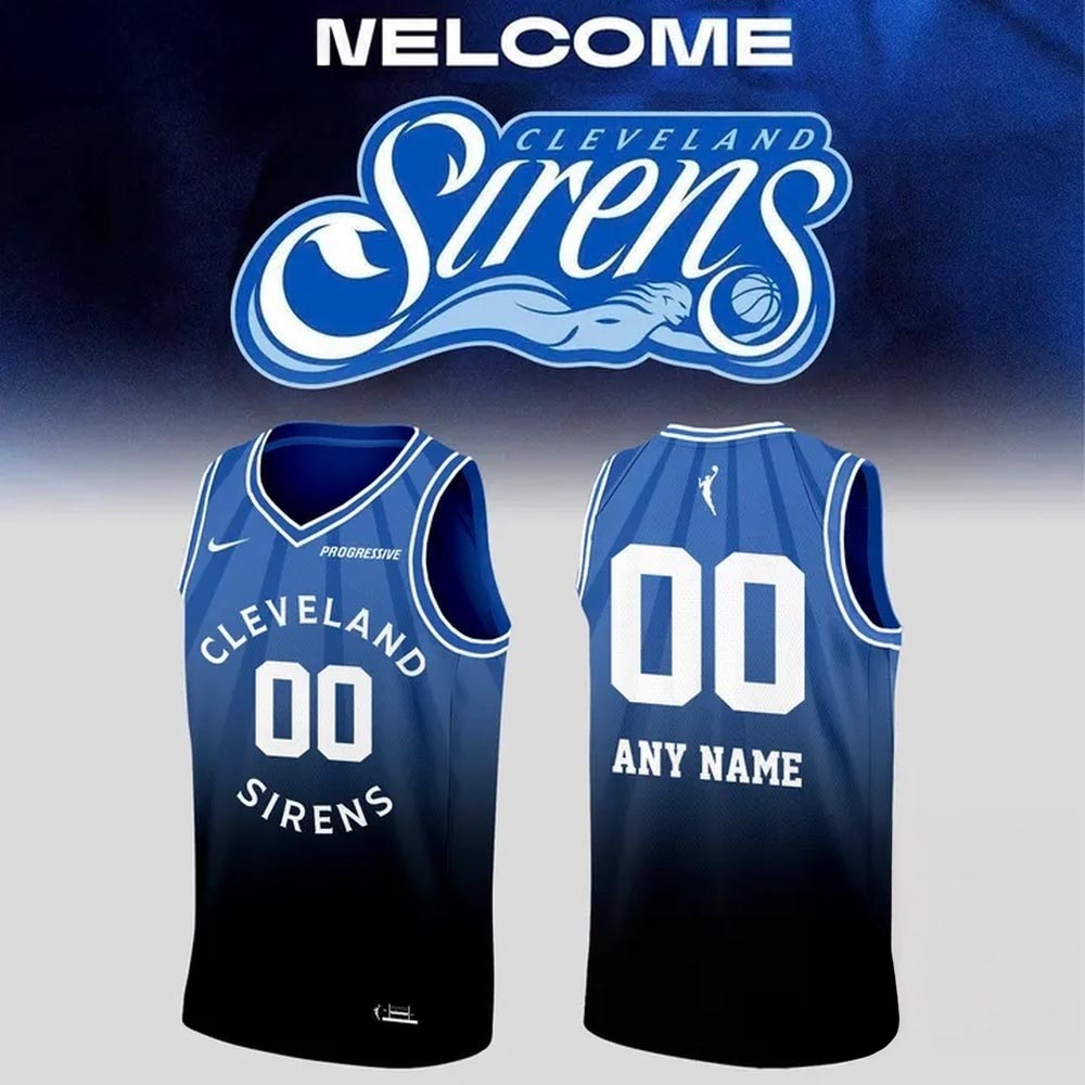 Cleveland Sirens Primary Logo Custom Name And Number Basketball Jersey 1 - Unicasport Cleveland Sirens Primary Logo Custom Name And Number Basketball Jersey
