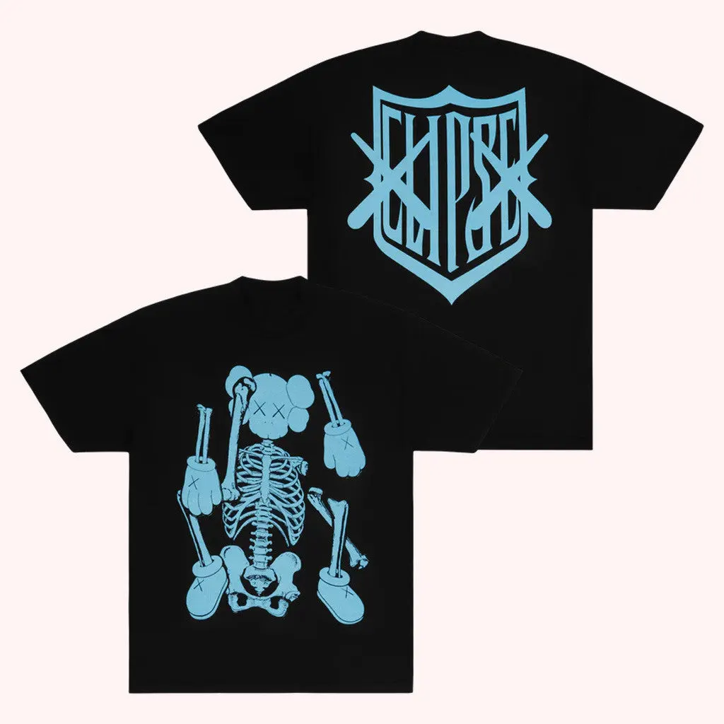 Clipse Tour Merch Kaws X Clipse Let God Sort Em Out TShirt Black Gifts For Son