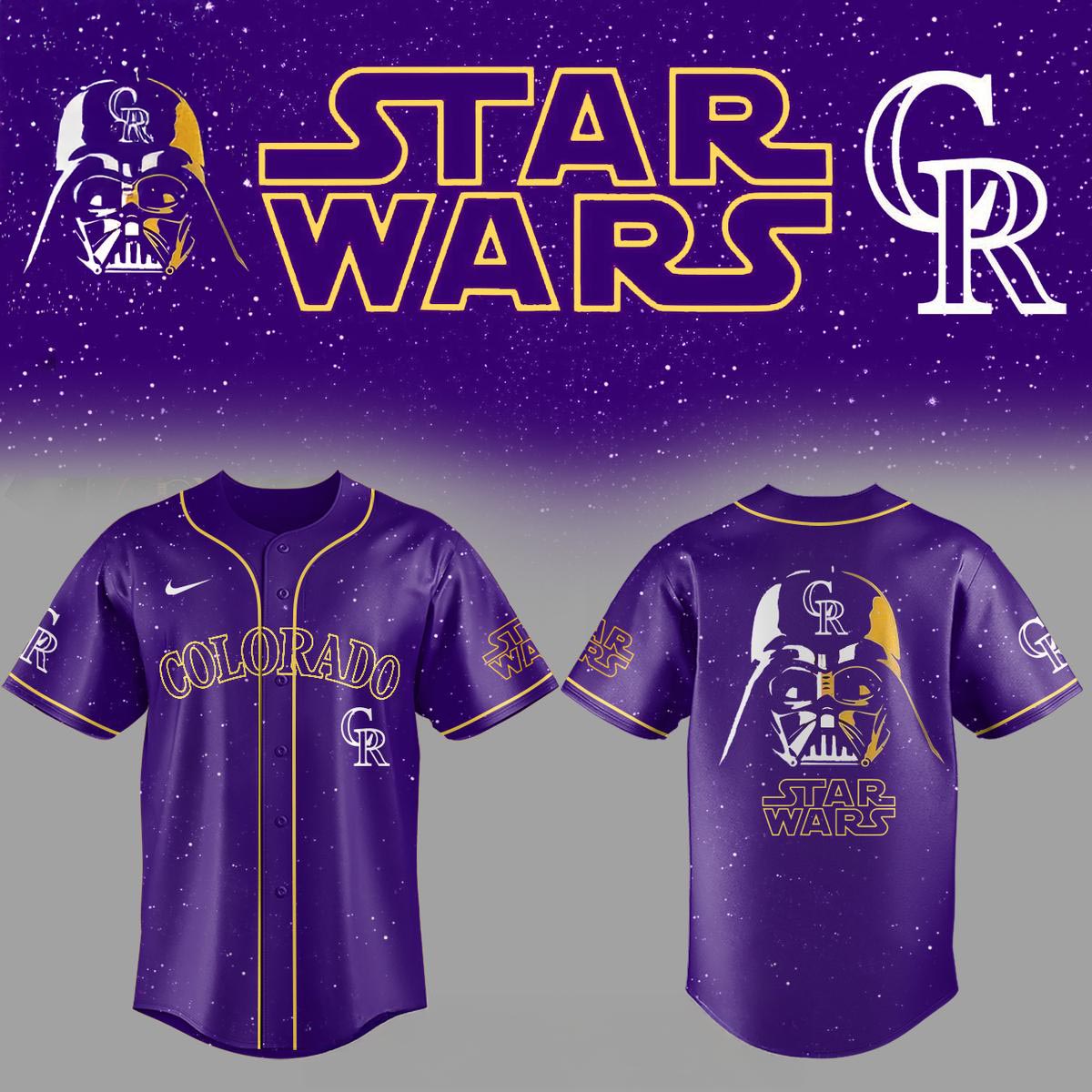 Colorado Rockies Star Wars Darth Vader Game Night 2026 Baseball Jersey 1 - Unicasport Colorado Rockies Star Wars Darth Vader Game Night 2026 Baseball Jersey