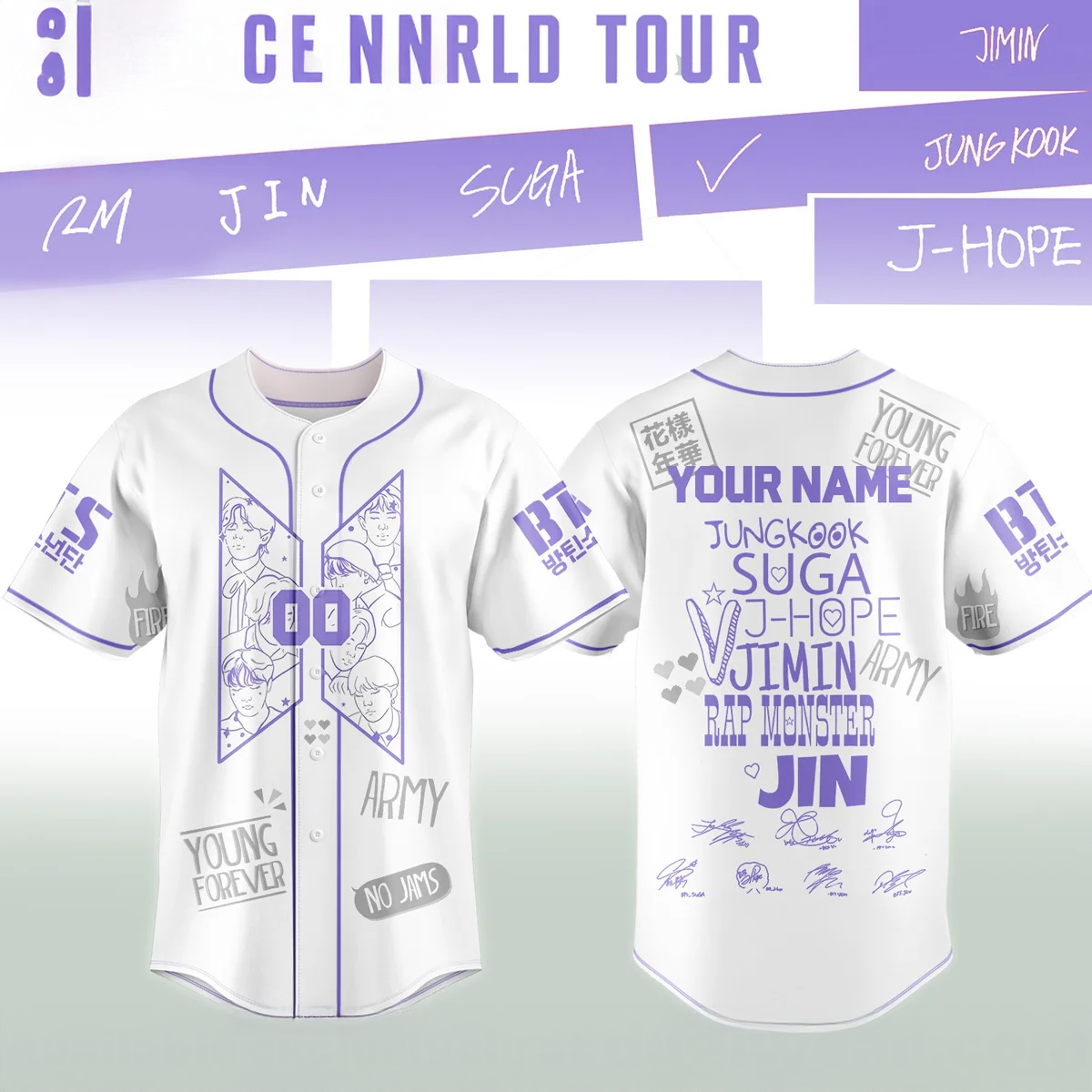 Comeback World Tour Collector Baseball Jersey Edition