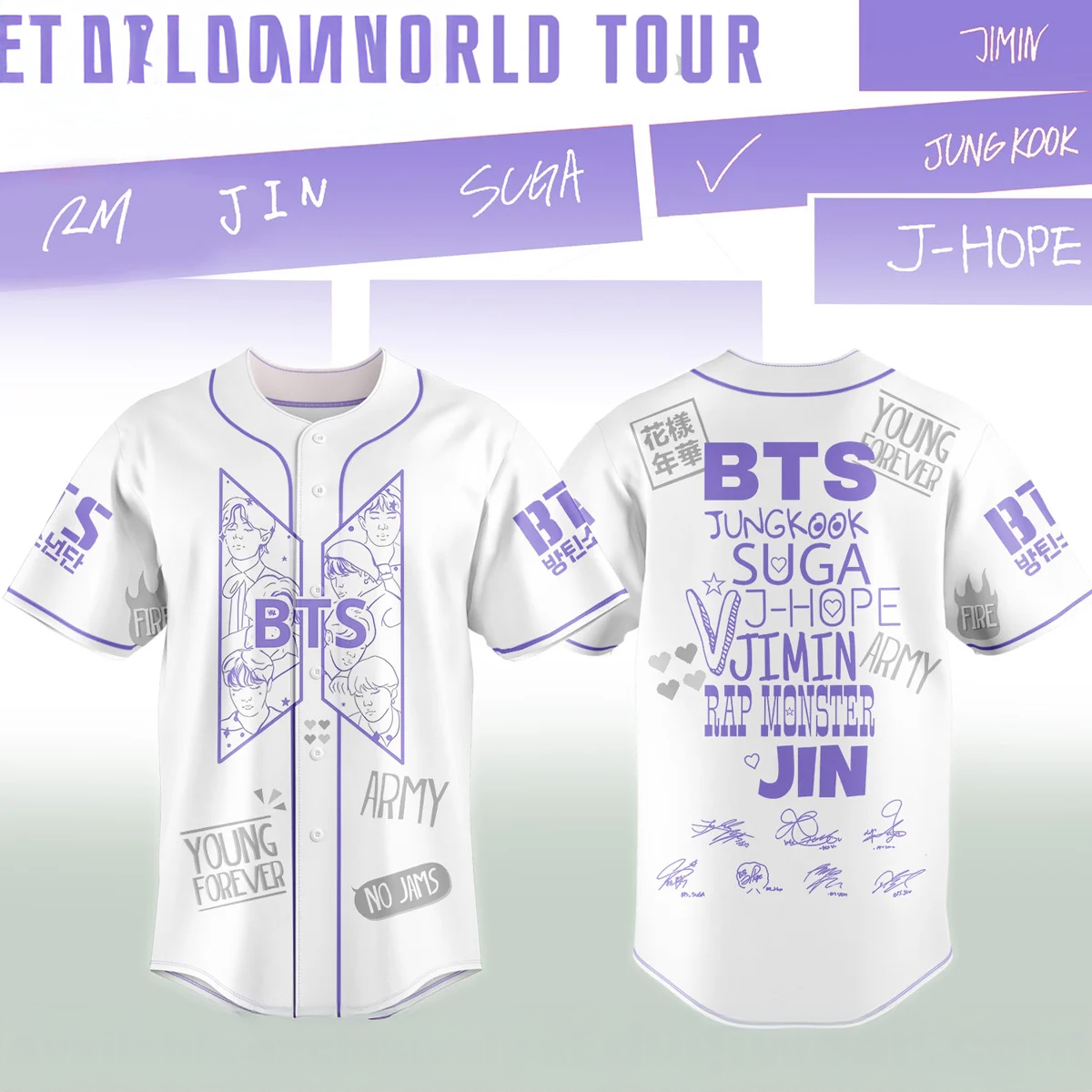 Comeback World Tour Limited Baseball Jersey Collection