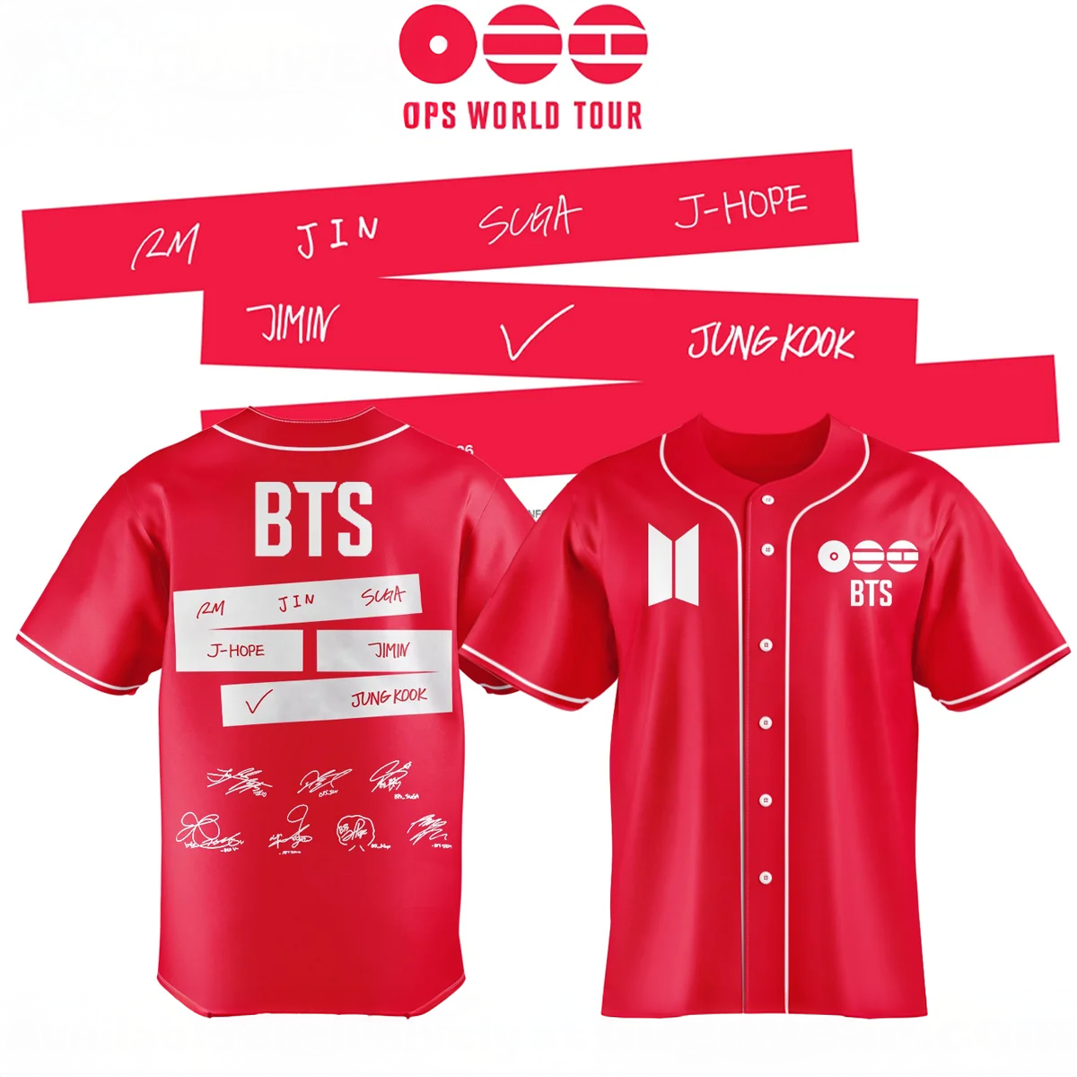 Comeback World Tour Premium Baseball Jersey Fan Collection
