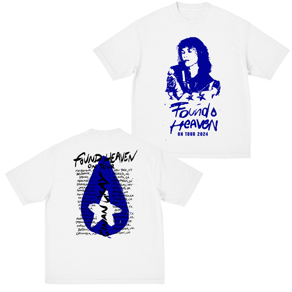 Conan Gray Merch Found Heaven On Tour 2024 TShirt Fathers Day Gift Idea for Him