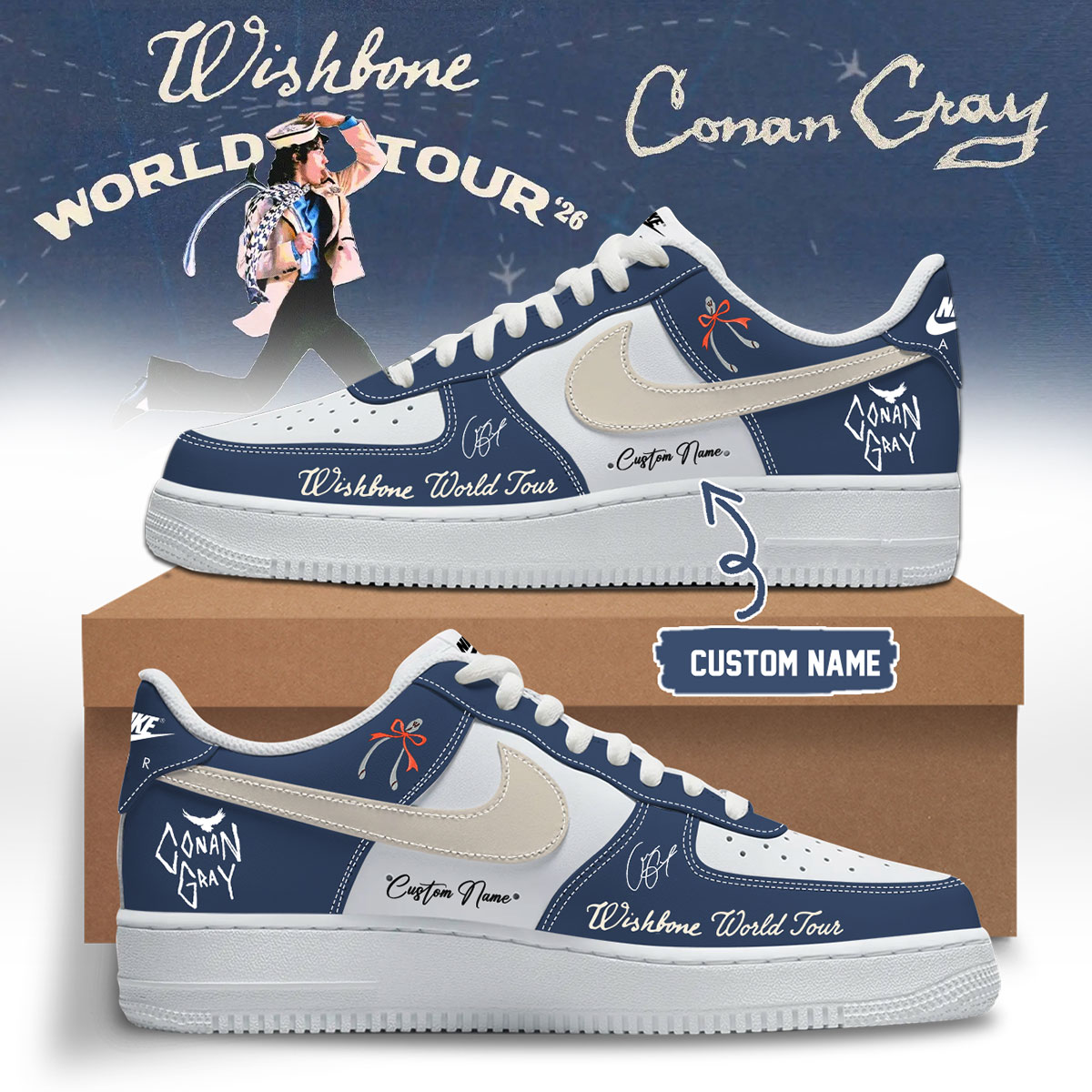 Conan Gray Wishbone World Tour Limited Release Sneakers