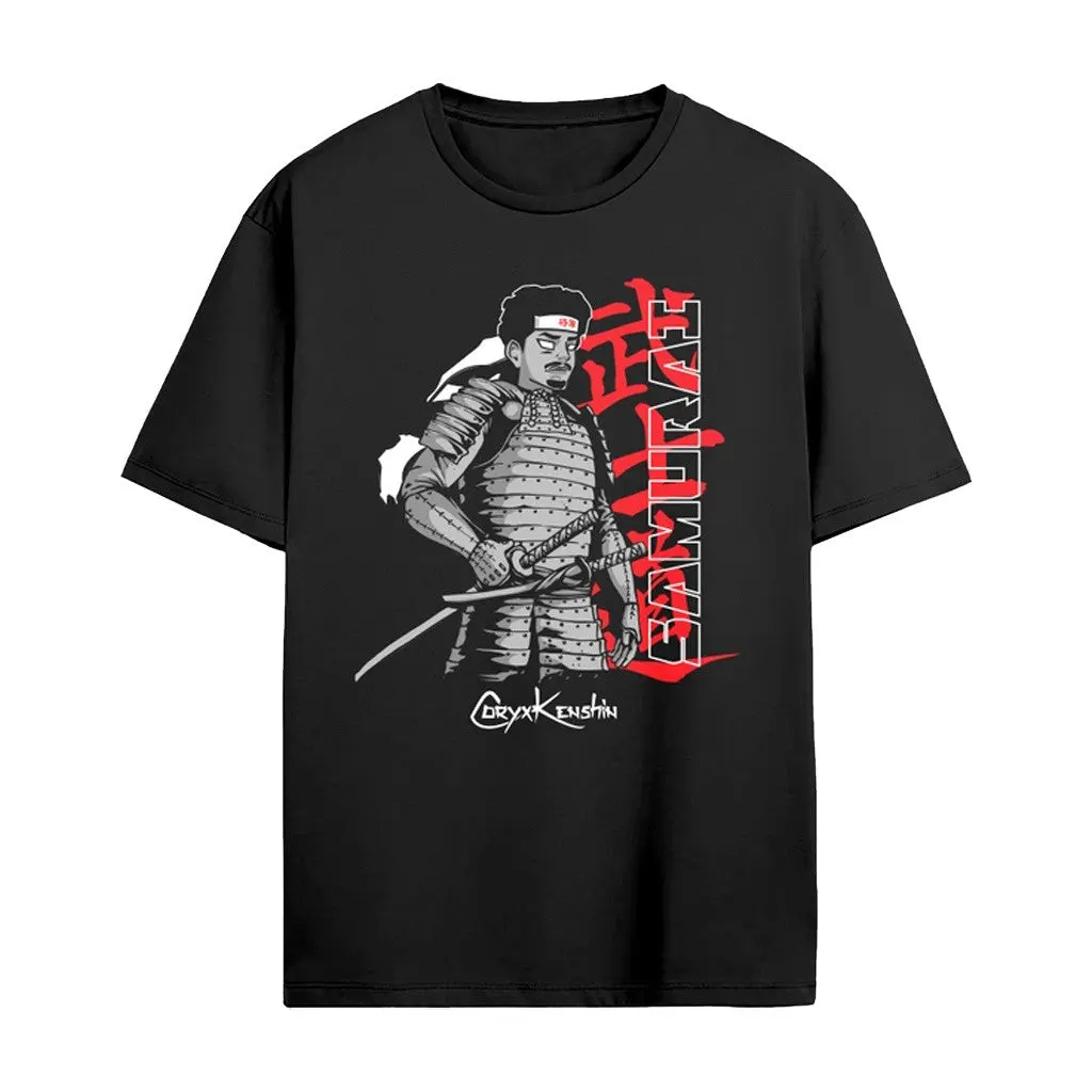 Coryxkenshin Merch CORYxKENSHIN Samurai Shogun Black TShirt Present For Friends