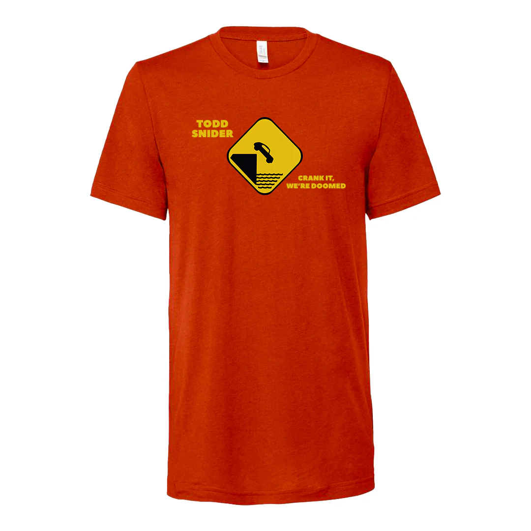 Crank It Were Doomed Tee Crank It Were Doomed Graphic Tee Trend Merch 2025