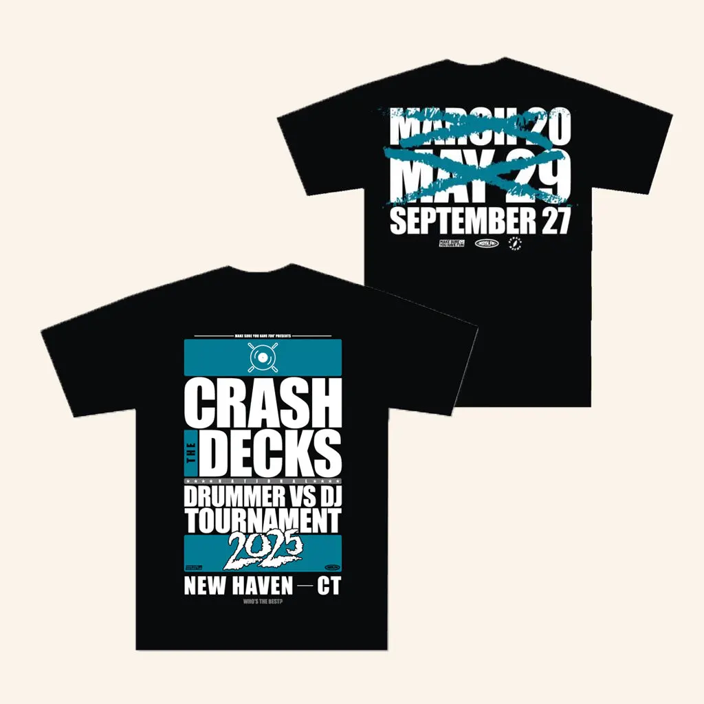 Crash The Decks Store Merch Crash The Decks 2025 Tournament New Haven Ct TShirt Fans Gifts