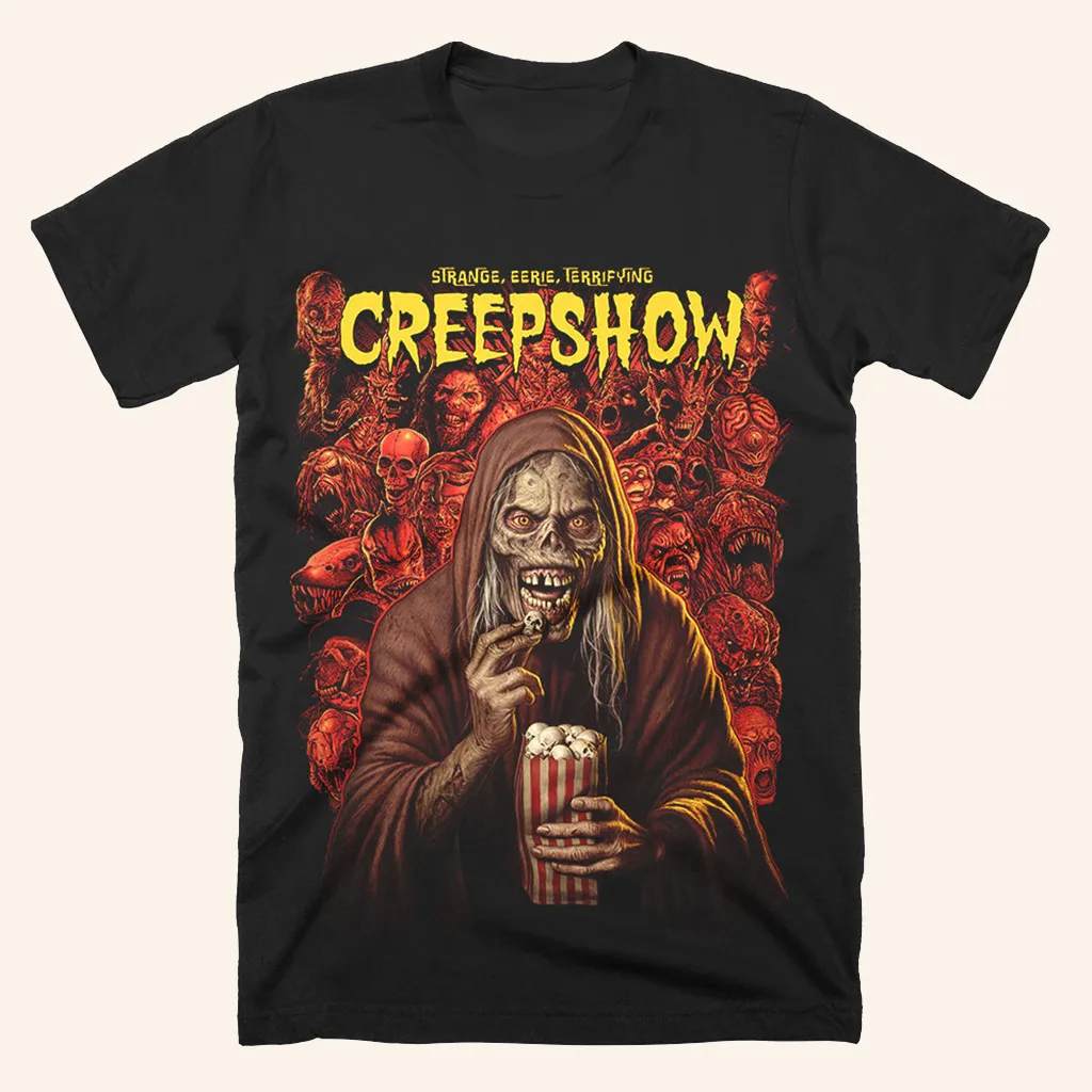 Creepshow Get The Popcorn TShirt Halloween Shirts For Adults Gifts