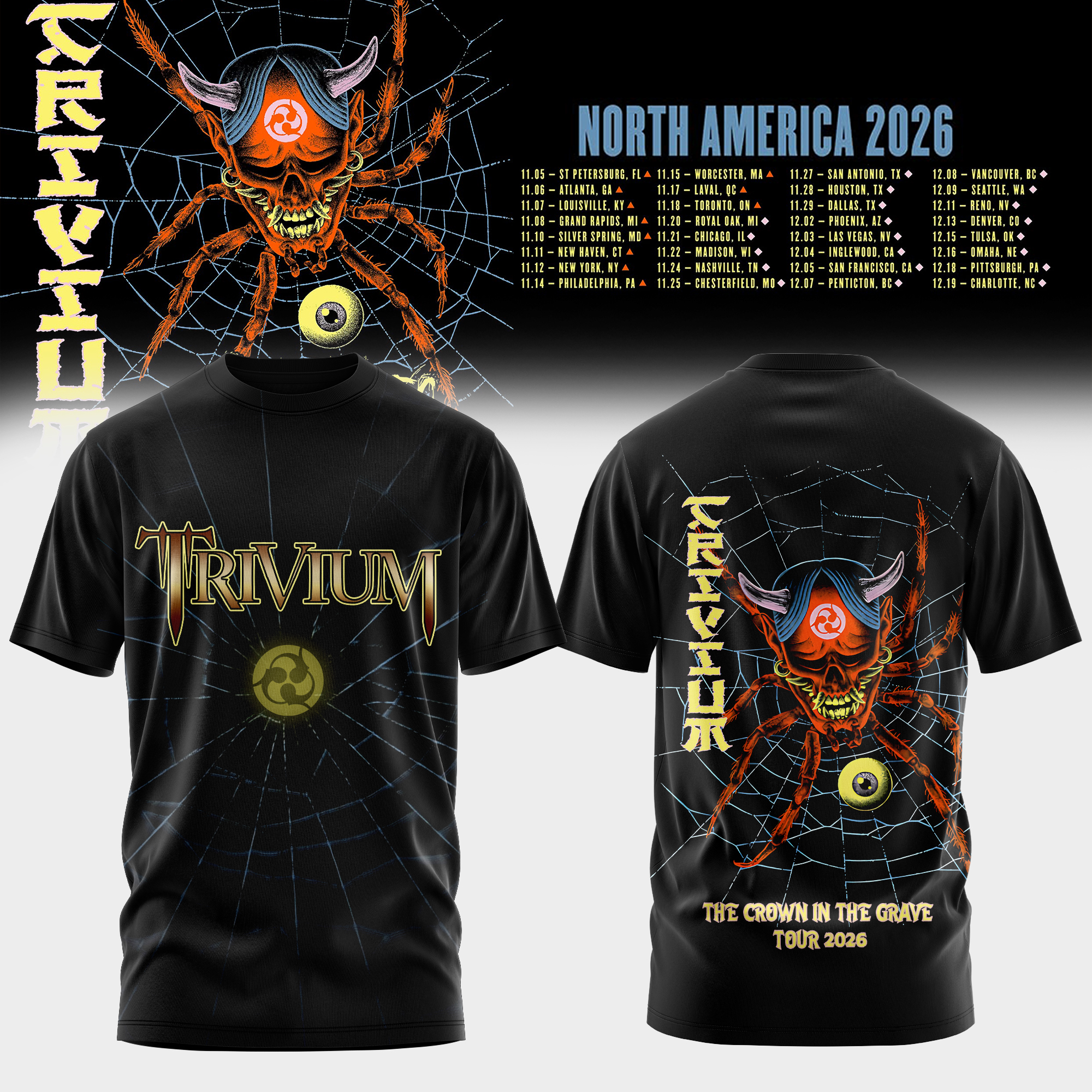 Crown In The Grave World Tour 2026 Collector Edition Graphic T Shirt