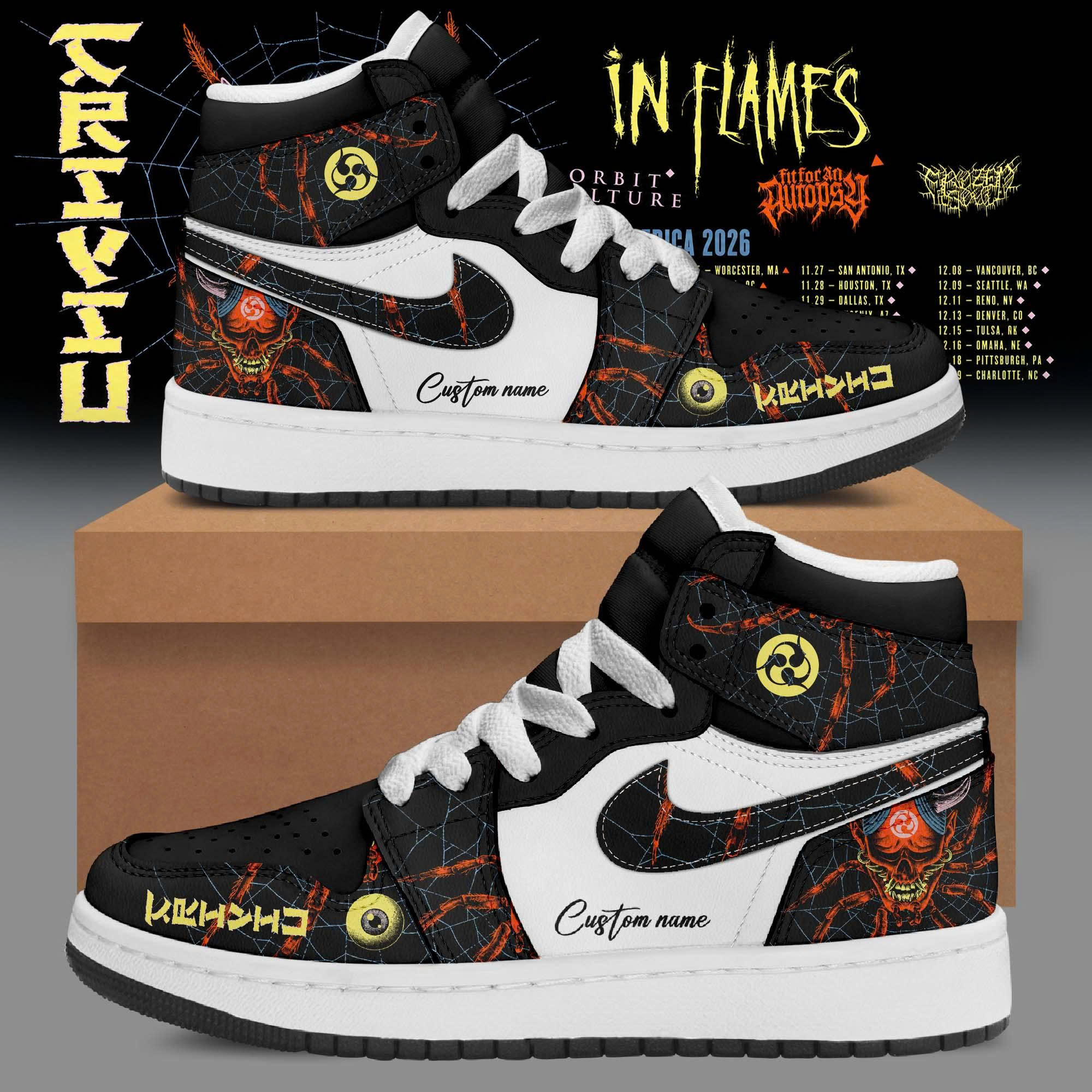 Crown In The Grave World Tour 2026 Edition Air Force One Sneakers Classic Edition