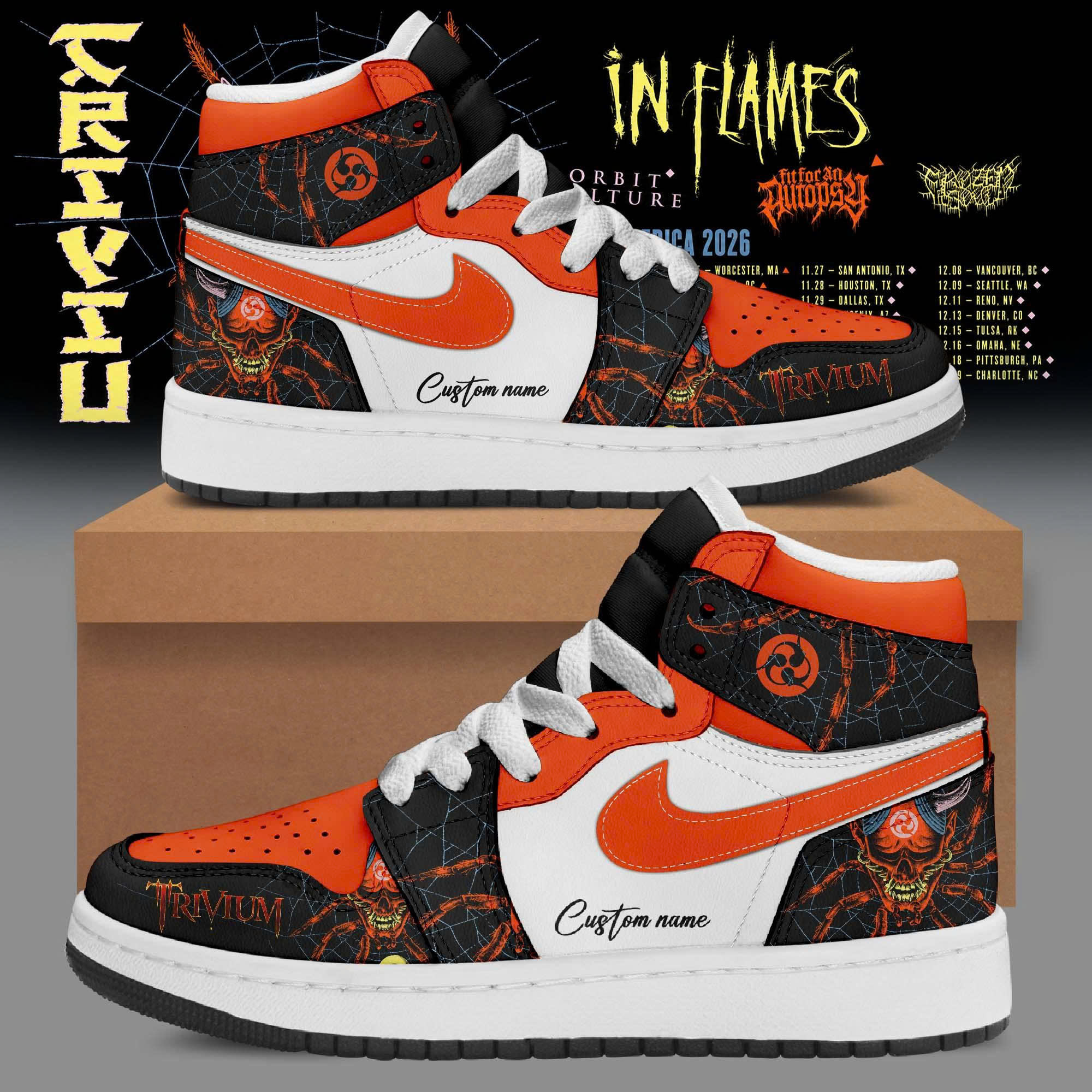 Crown In The Grave World Tour 2026 Edition Air Force One Sneakers Signature Edition