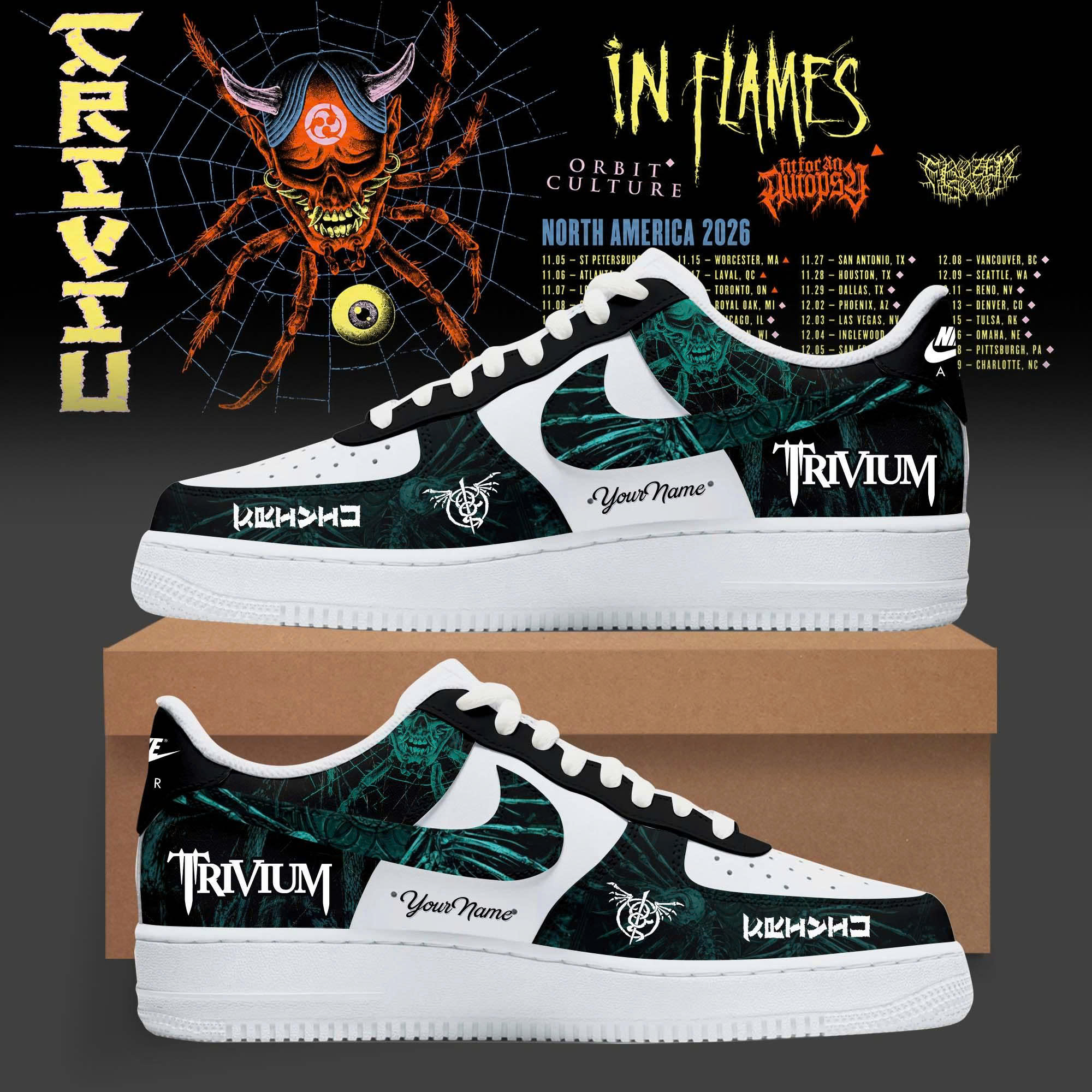 Crown In The Grave World Tour 2026 Edition Air Jordan One Sneakers Signature Edition