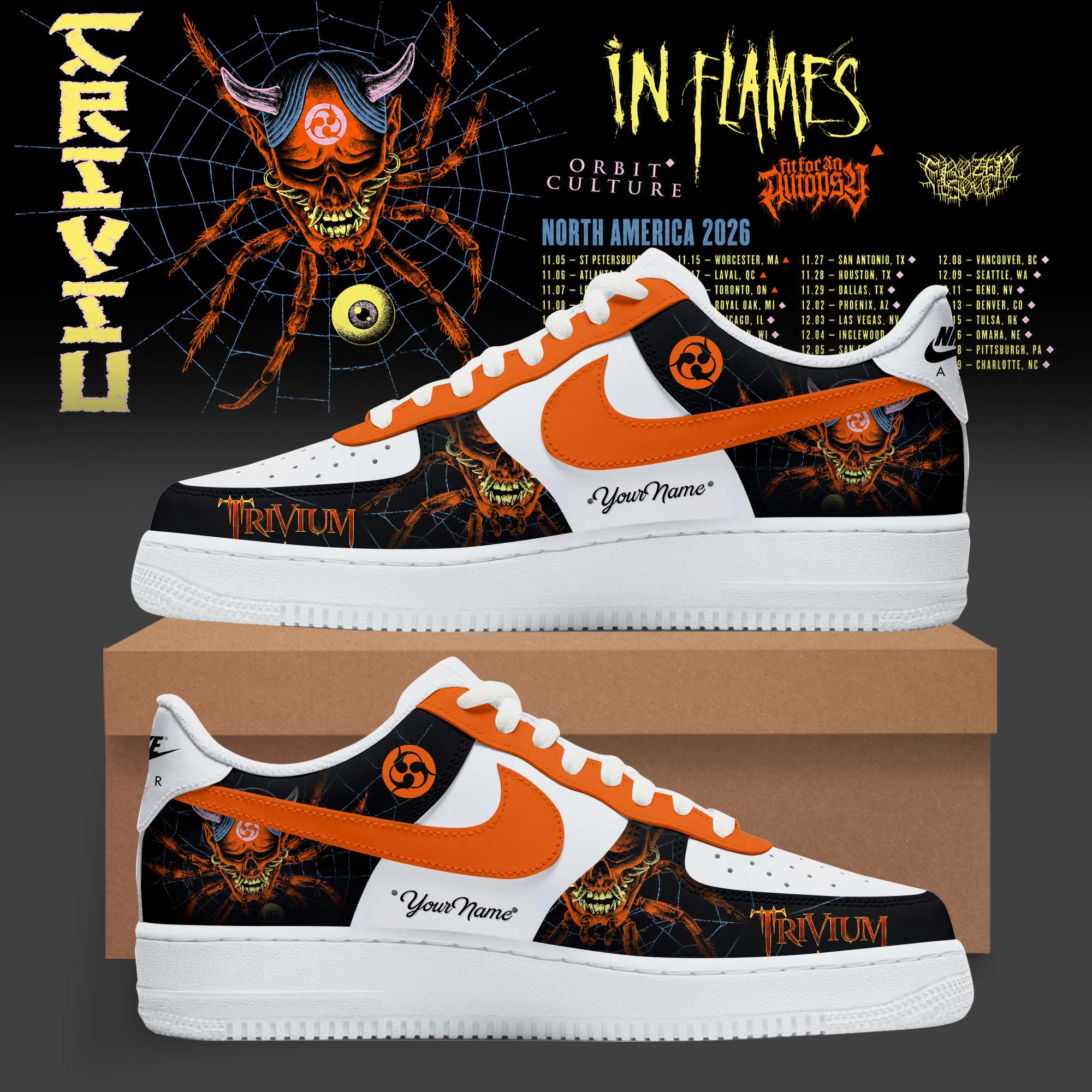 Crown In The Grave World Tour 2026 Edition Casual Sneakers Classic Edition