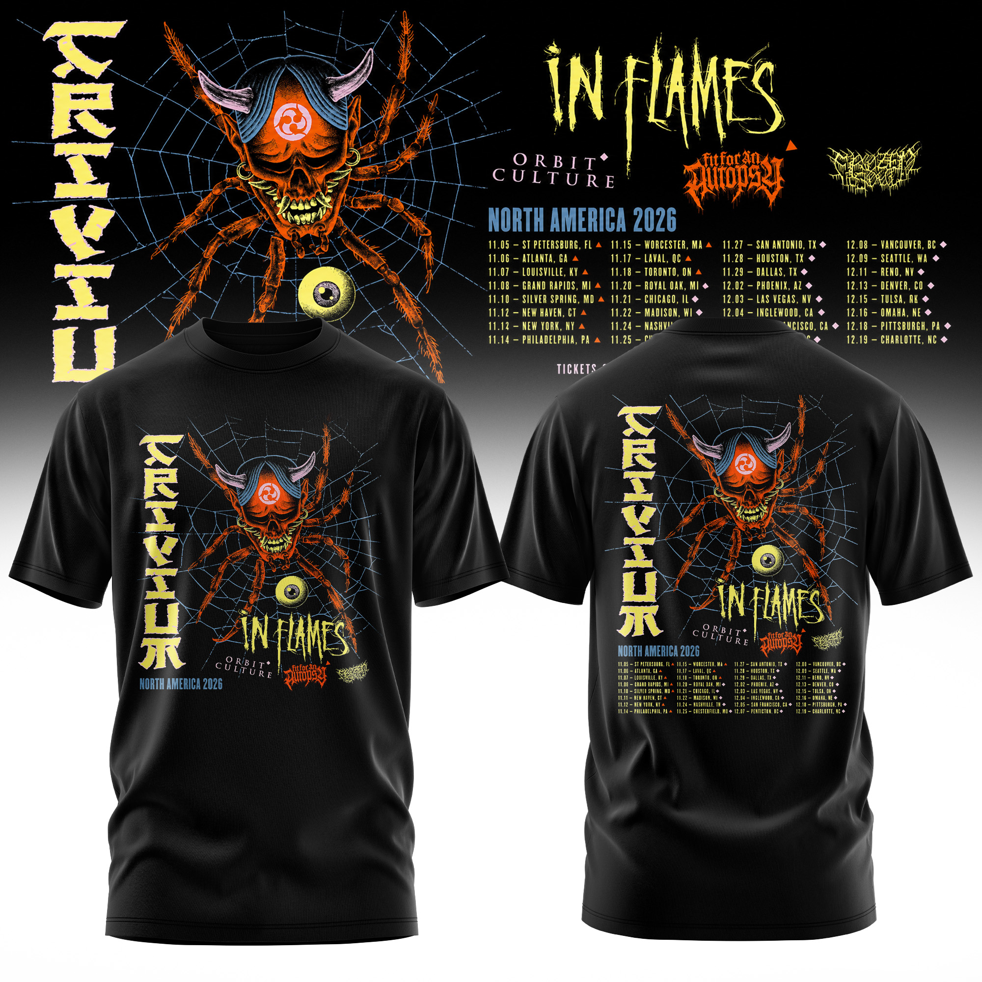 Crown In The Grave World Tour 2026 Edition Graphic T Shirt Premium Edition
