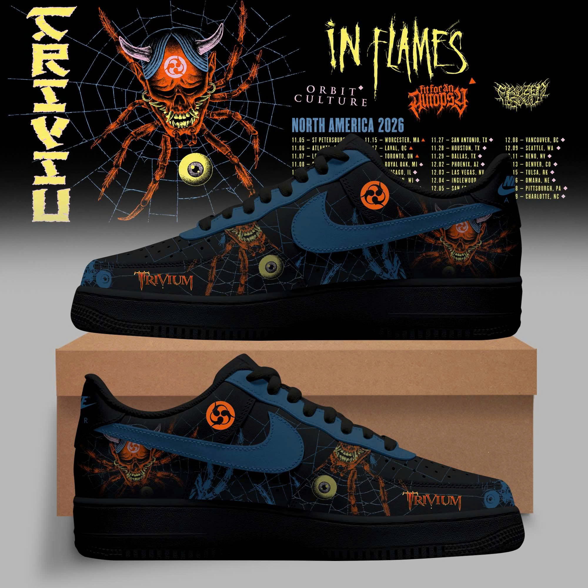 Crown In The Grave World Tour 2026 Edition High Top Sneakers Classic Edition