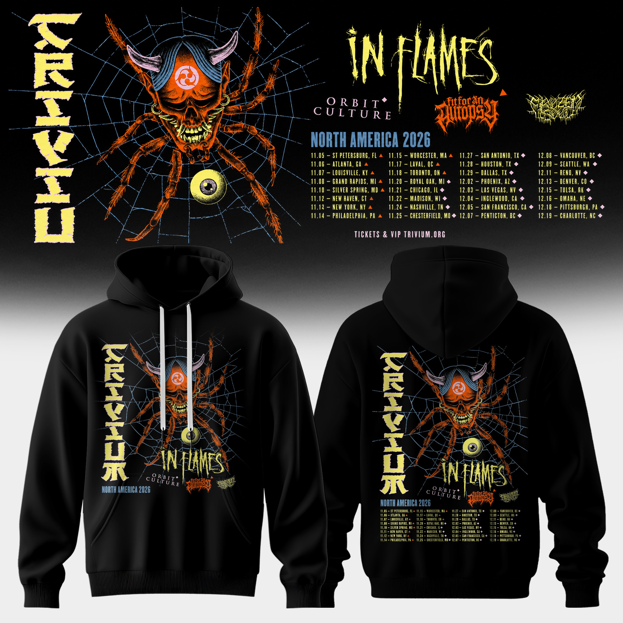 Crown In The Grave World Tour 2026 Edition Pullover Hoodie Signature Edition