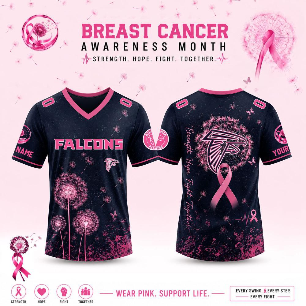 Custom Dandelion Of Hope Jersey Breast Cancer Awareness Football Fan Apparel 2 - Unicasport Custom Dandelion Of Hope Jersey Breast Cancer Awareness Football Fan Apparel