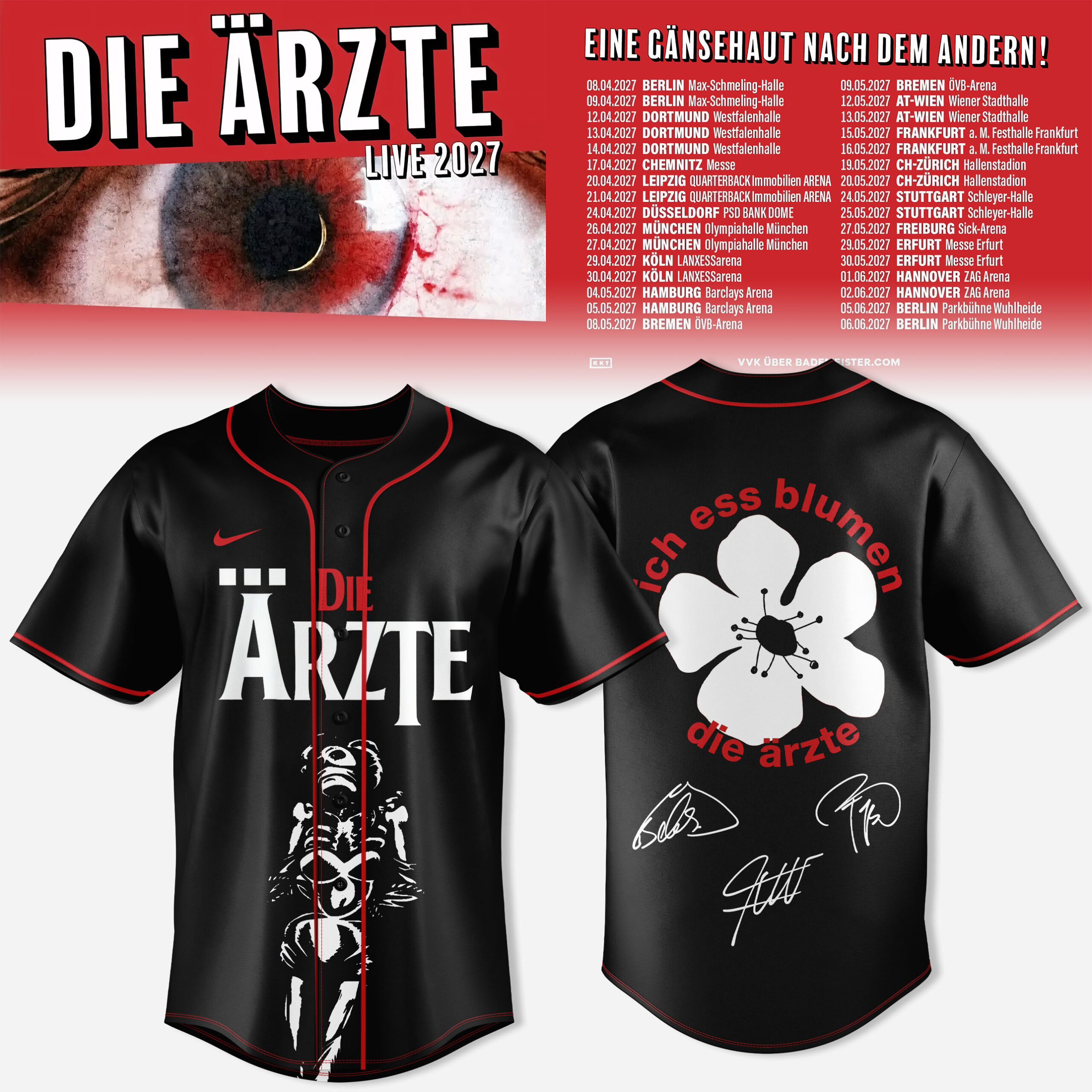 D Arzt Live 2027 Graphic Baseball Jersey Live Music Fanwear 2 - Unicasport D Arzt Live 2027 Graphic Baseball Jersey Live Music Fanwear