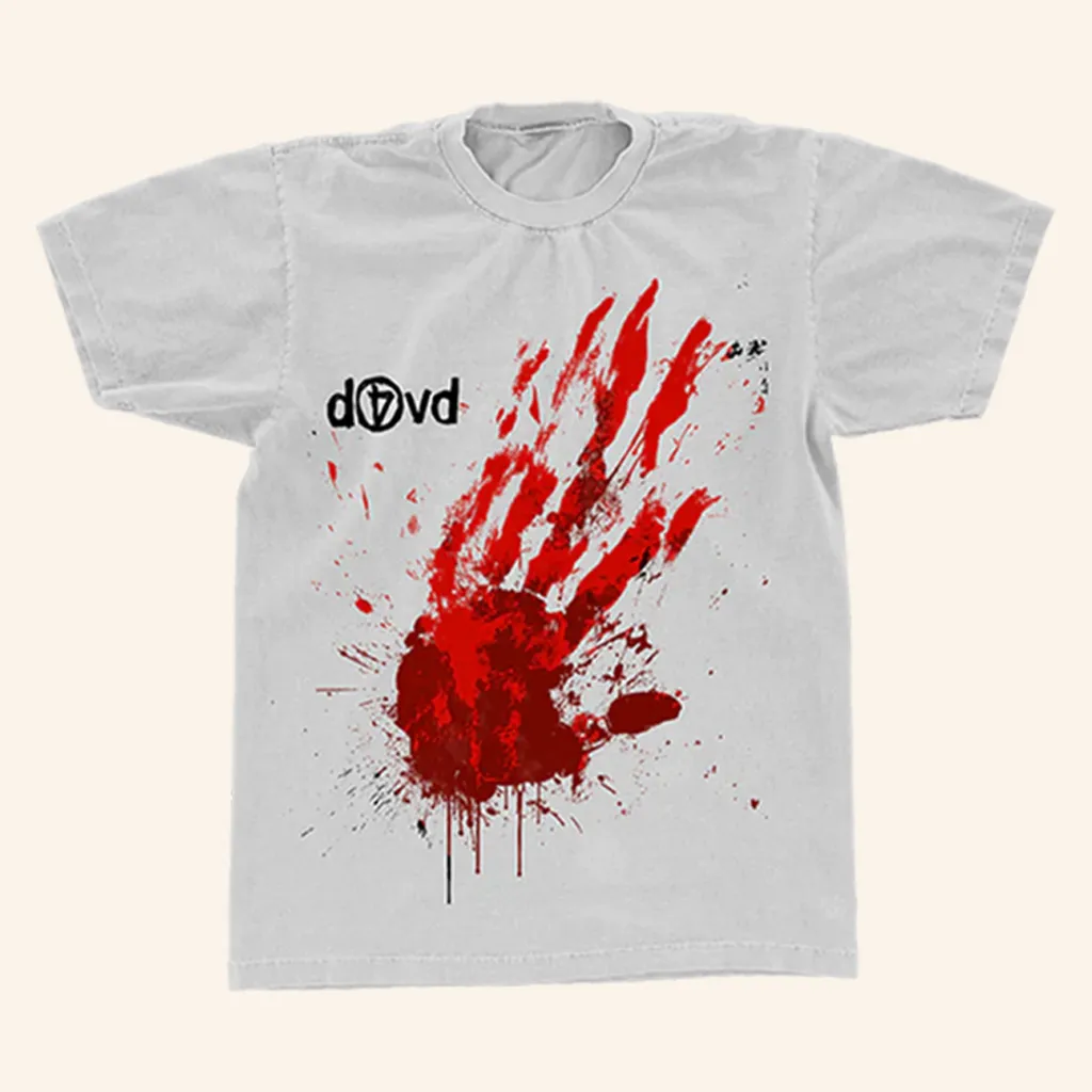 D4VD Merch Bloody Hand TShirt Husband Christmas Gift Ideas