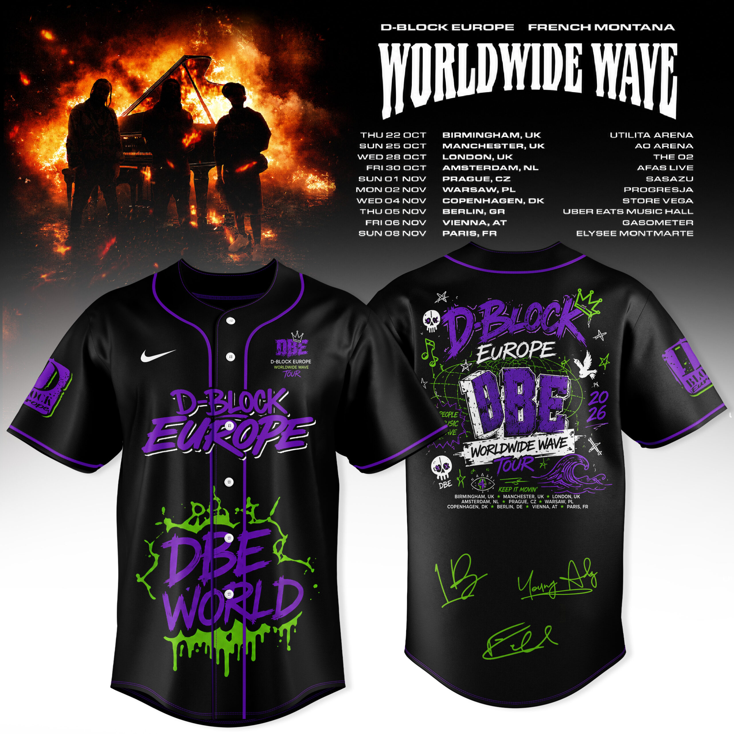 DBE Worldwide Wave Concert Tour 2026 Jersey Exclusive Fan Edition 1 - Unicasport DBE Worldwide Wave Concert Tour 2026 Jersey Exclusive Fan Edition