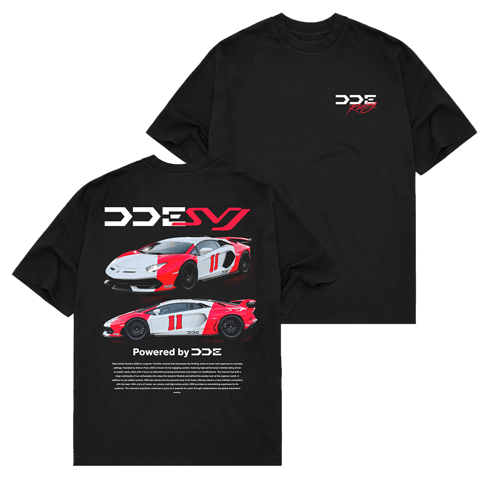 DDE Merch DDE SVJ Black TShirt Best Fathers Day Presents For Racing Fans Gift for Dad