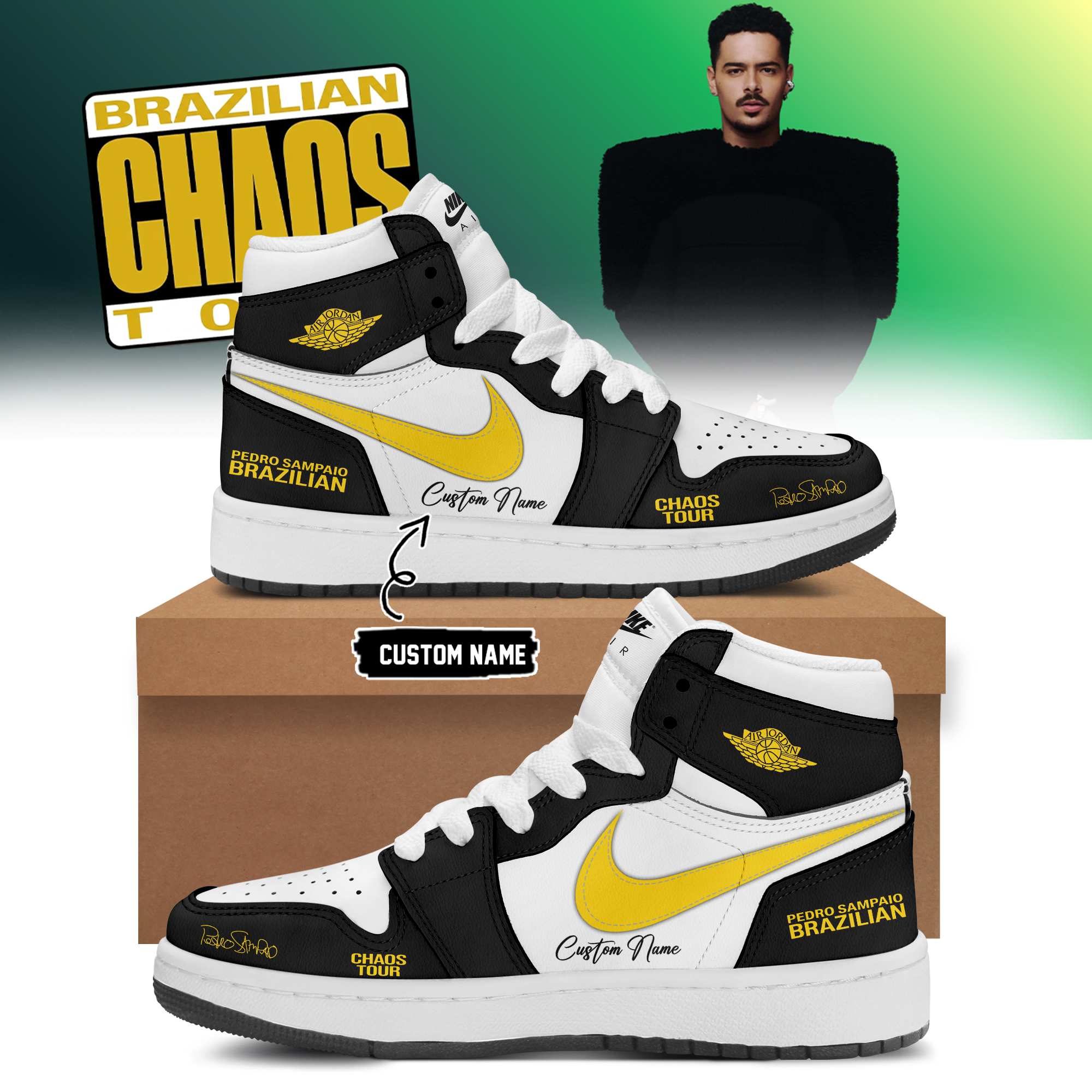 DJ Pedro Sampaio Brazilian Chaos Tour Collector Edition Fan Sneakers