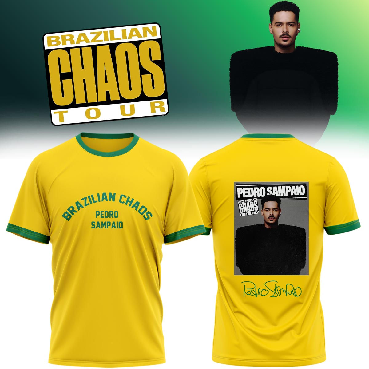 DJ Pedro Sampaio Brazilian Chaos Tour Collector Edition Music Fan T Shirt