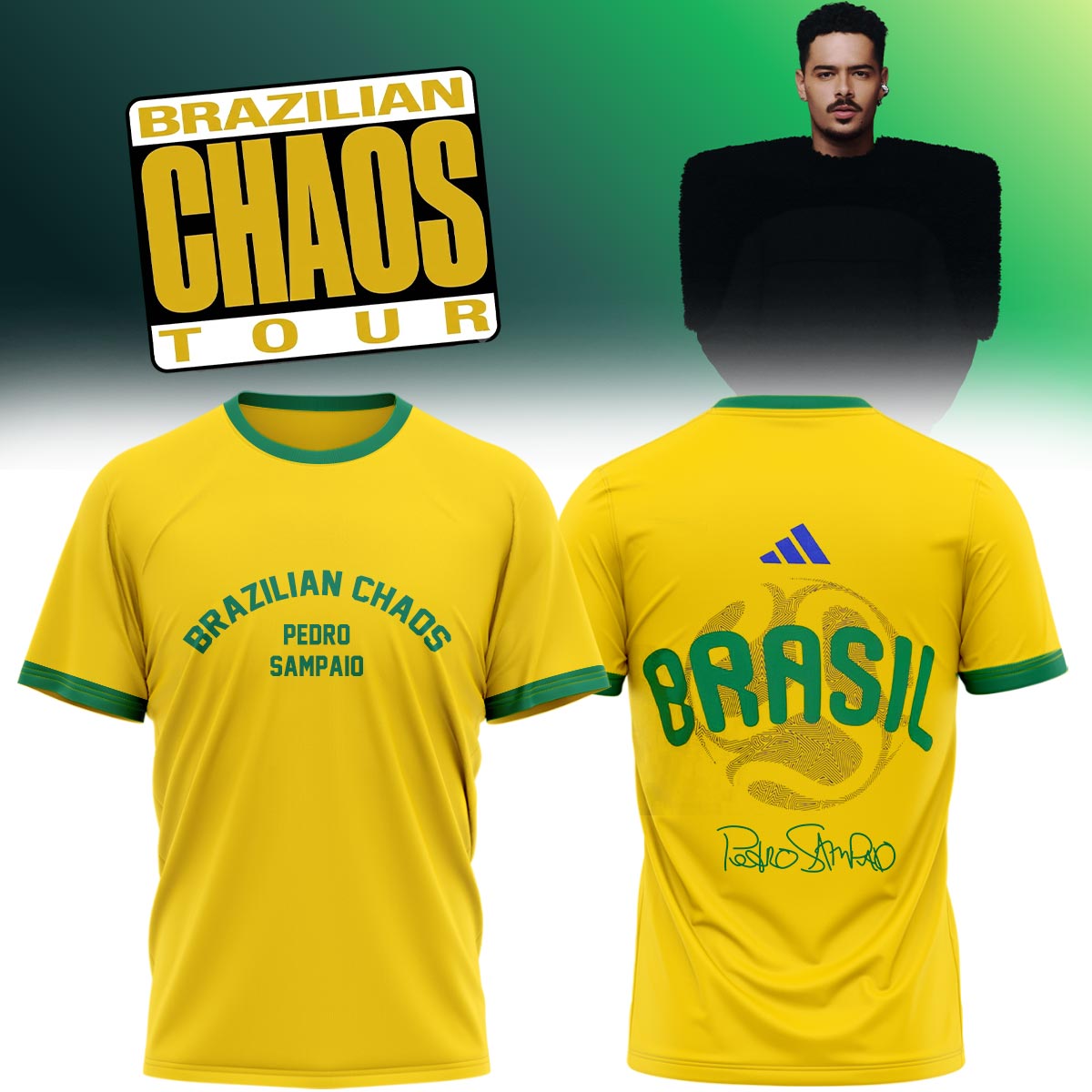 DJ Pedro Sampaio Brazilian Chaos Tour Exclusive Band Merchandise T Shirt