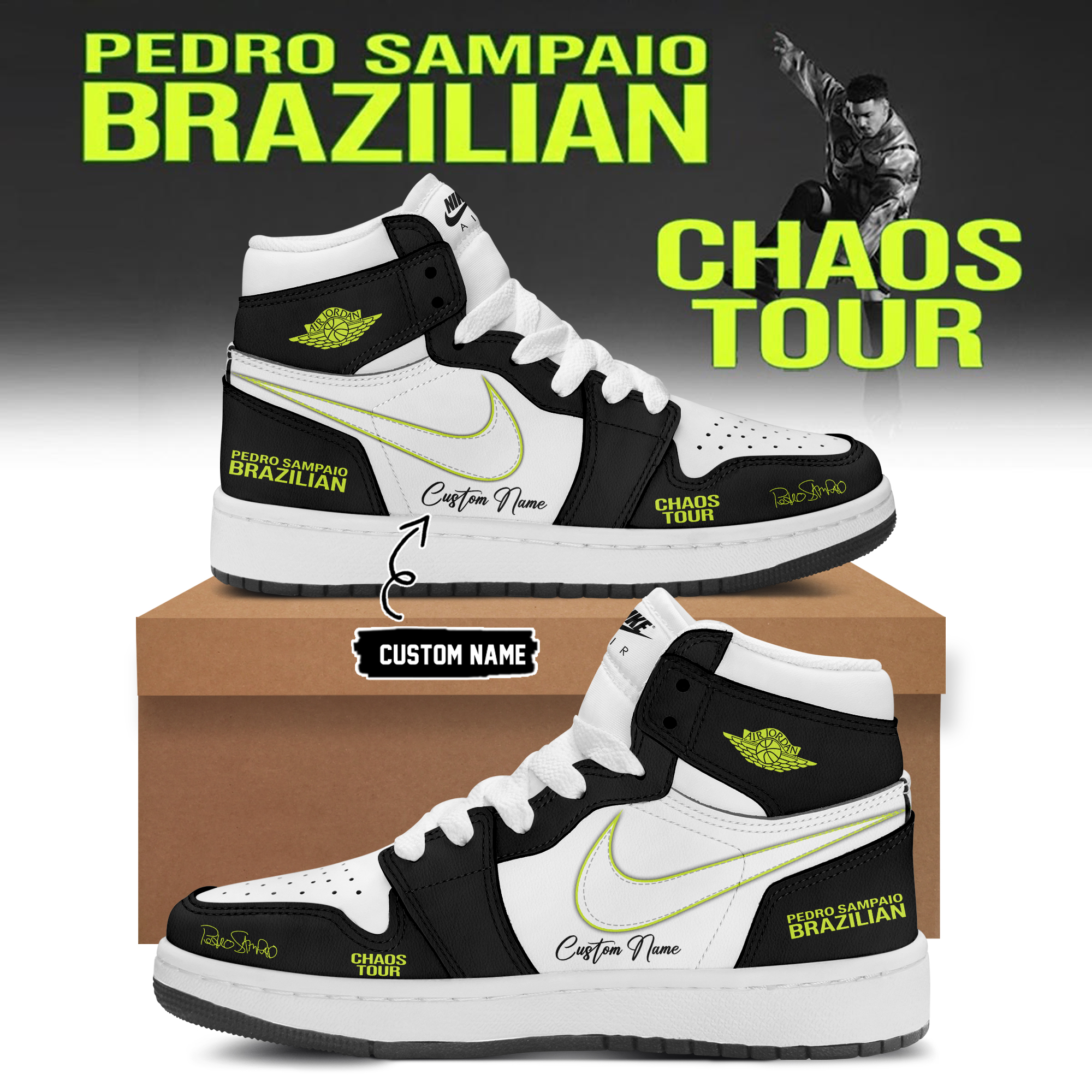 DJ Pedro Sampaio Brazilian Chaos Tour Exclusive Music Fan Sneakers