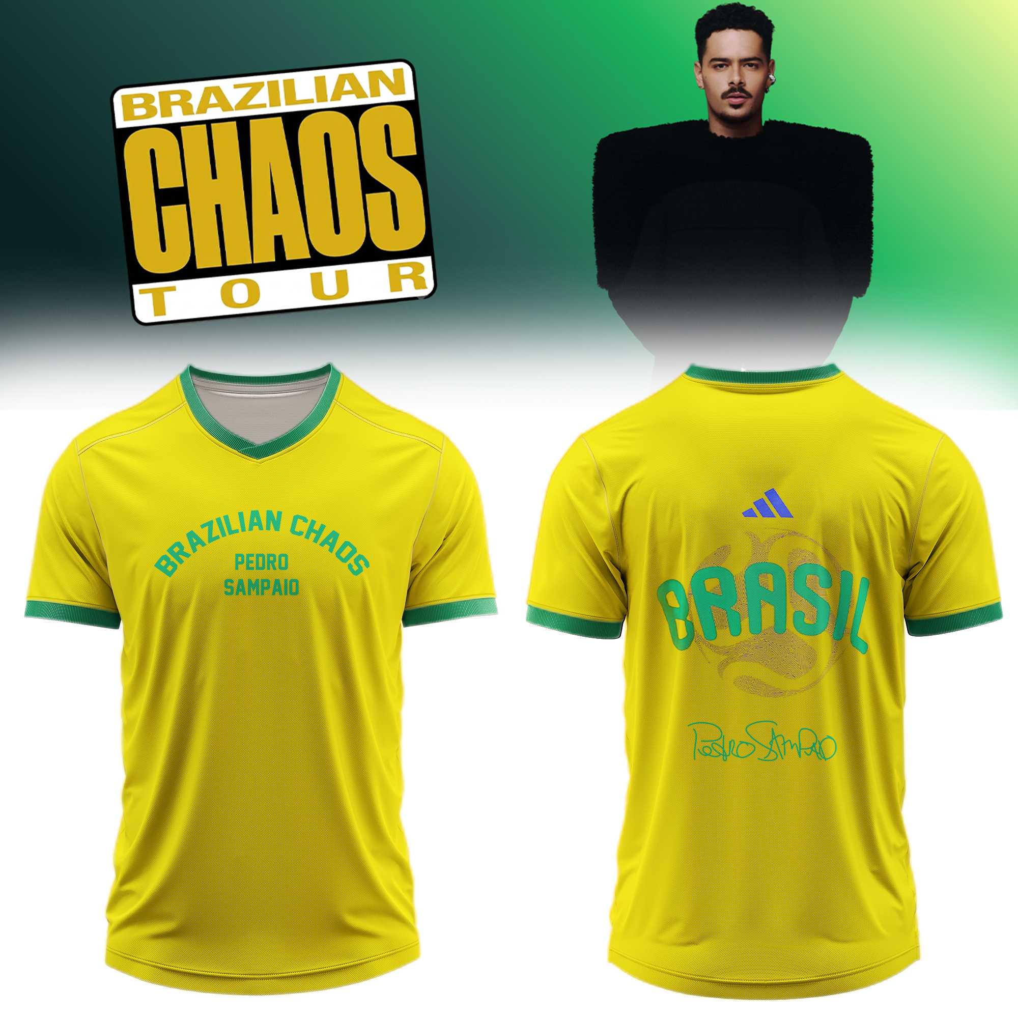 DJ Pedro Sampaio Brazilian Chaos Tour Limited Edition Signature Baseball Jersey