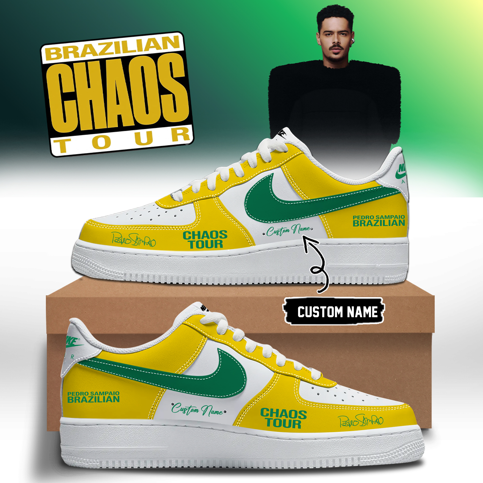 DJ Pedro Sampaio Brazilian Chaos Tour Premium Lifestyle Sneakers