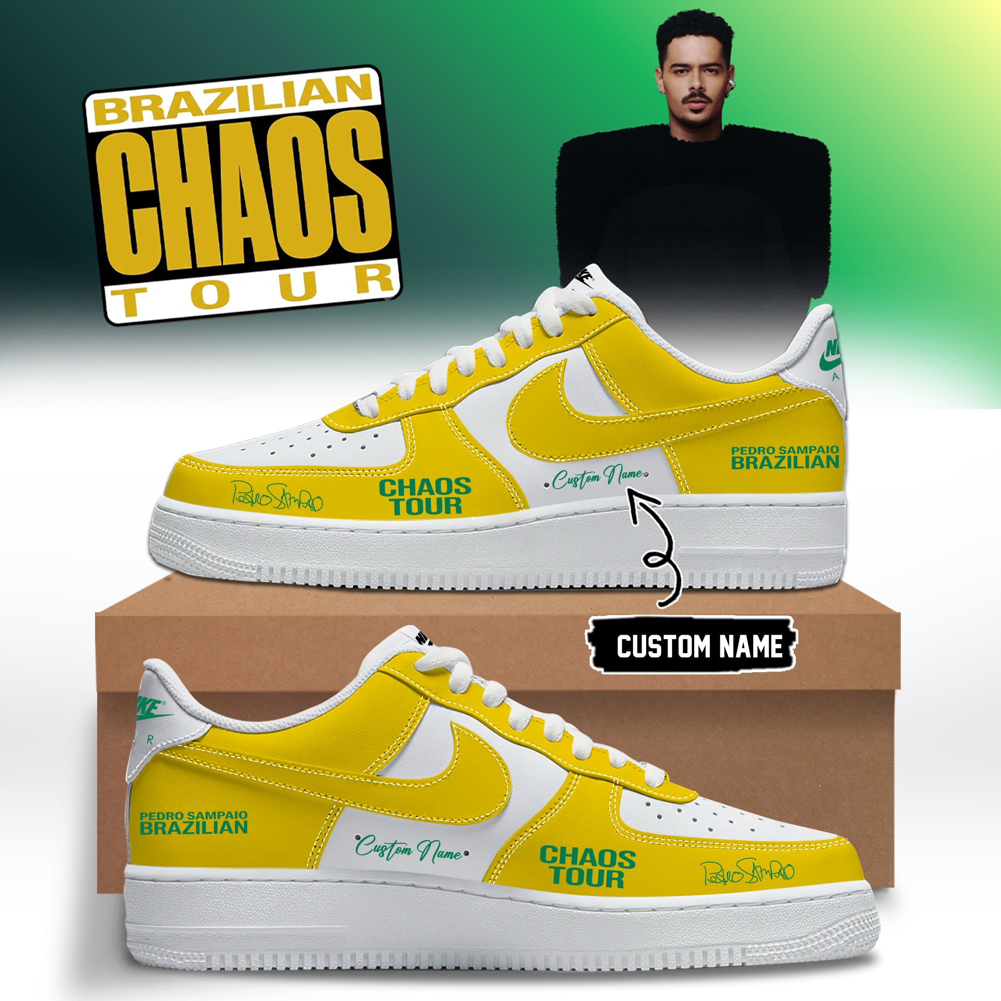 DJ Pedro Sampaio Brazilian Chaos Tour Premium Signature Casual Shoes