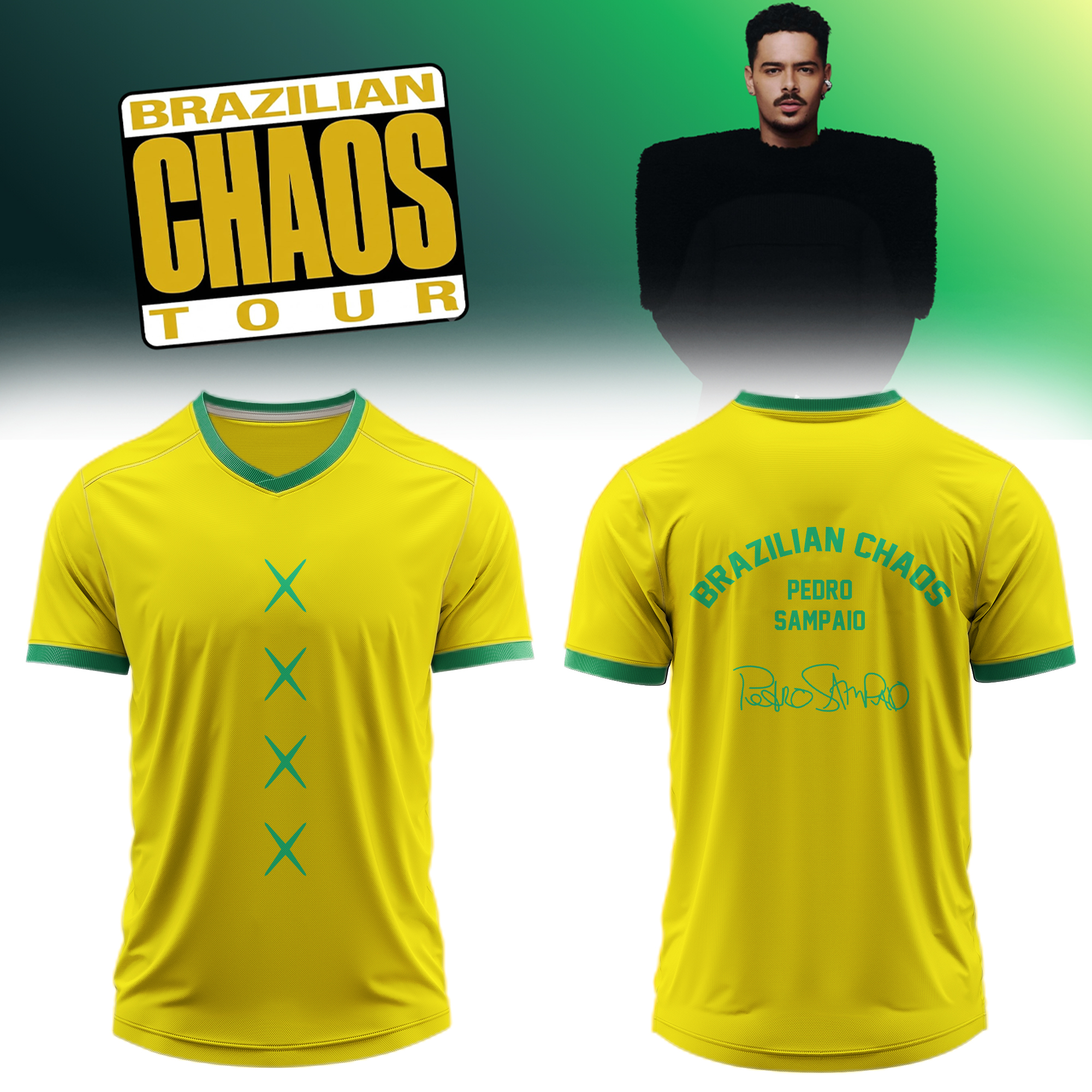 DJ Pedro Sampaio Brazilian Chaos Tour Premium Signature Concert Jersey