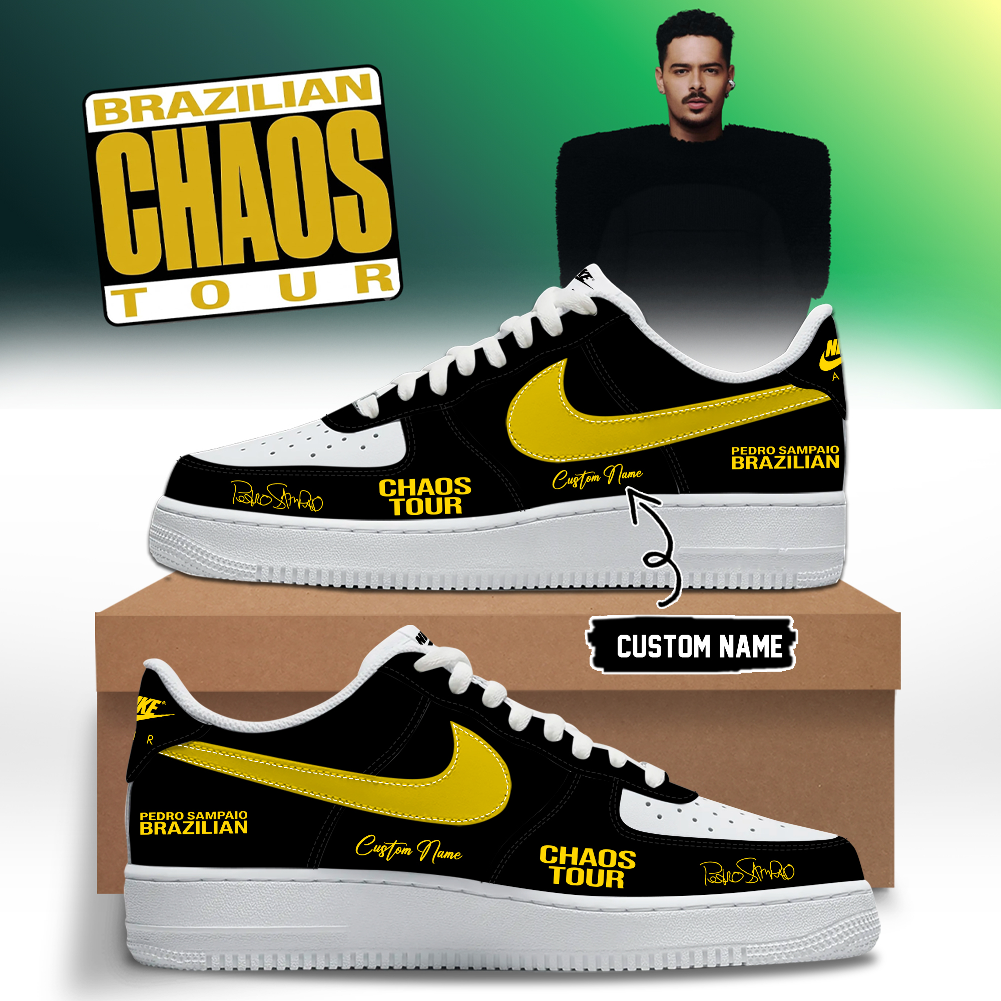 DJ Pedro Sampaio Brazilian Chaos Tour Signature Lifestyle High Top Shoes