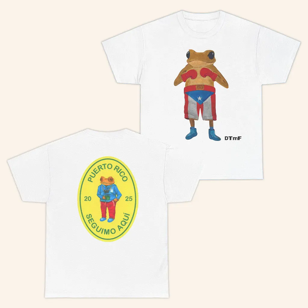 DTMF Merch DTMF White Concho TShirt Debi Tirar Mas Fotos Merch Gifts For Dudes