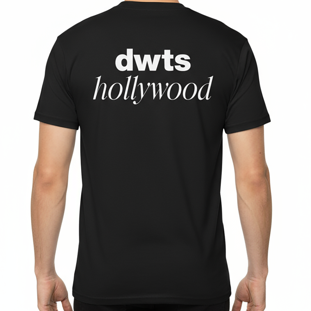 DWTS Hollywood T-Shirt Black Retro Dance Tour Streetwear Gift for Everyone - Image 2