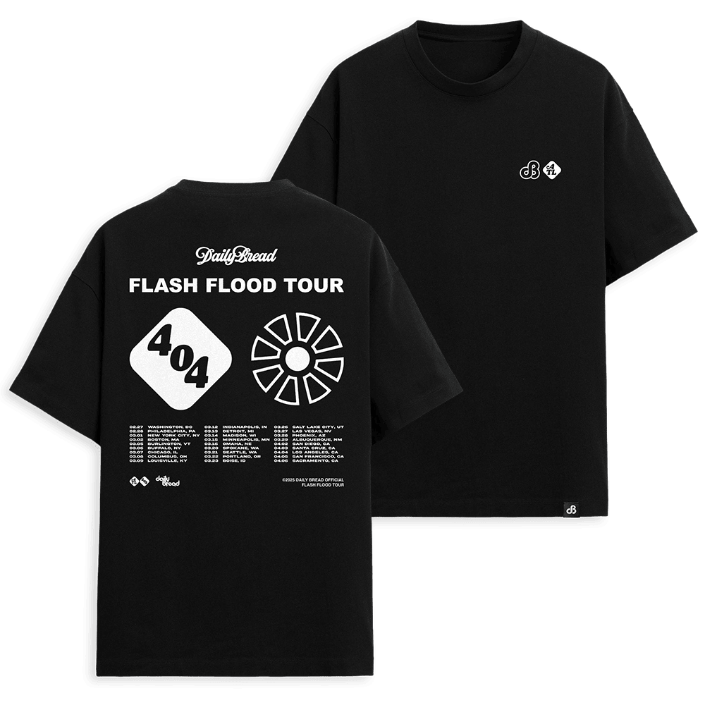 Daily Bread Merch Daily Bread Flash Flood Tour 404 TShirt Fathers Day Gifts For Music Fans