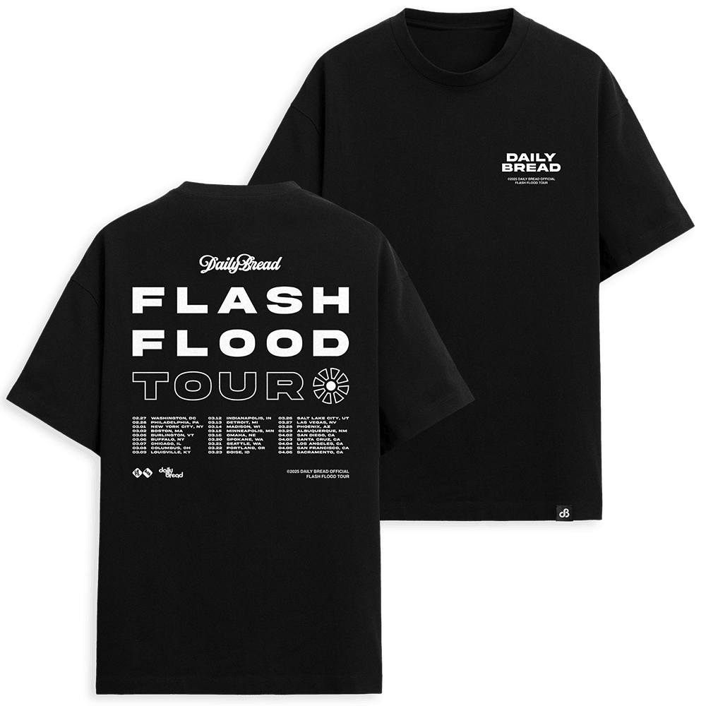 Daily Bread Merch Daily Bread Flash Flood Tour TShirt Gifts For Music Fans