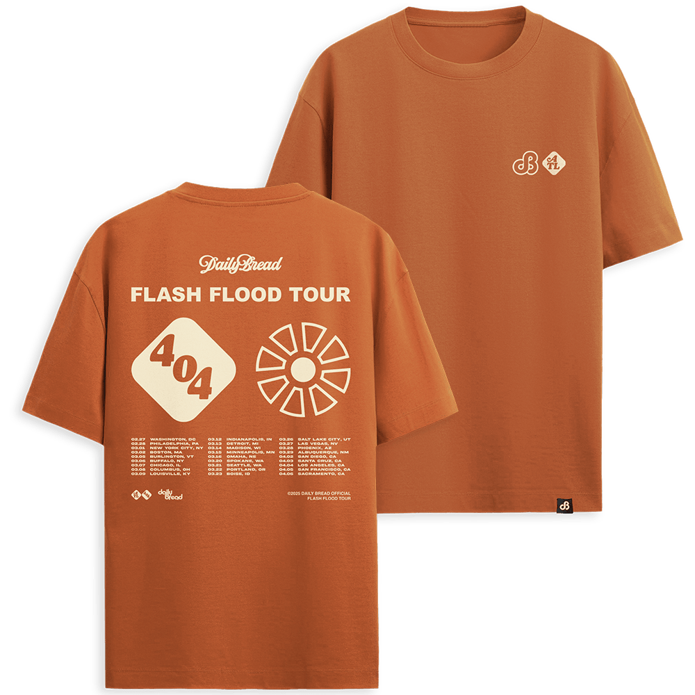 Daily Bread Merch Flash Flood Tour 404 TShirt Mothers Day Gifts For Music Fans