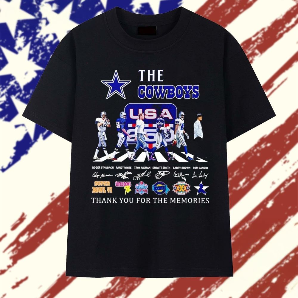Dallas Cowboys Thank You for the Memories Signature TShirt