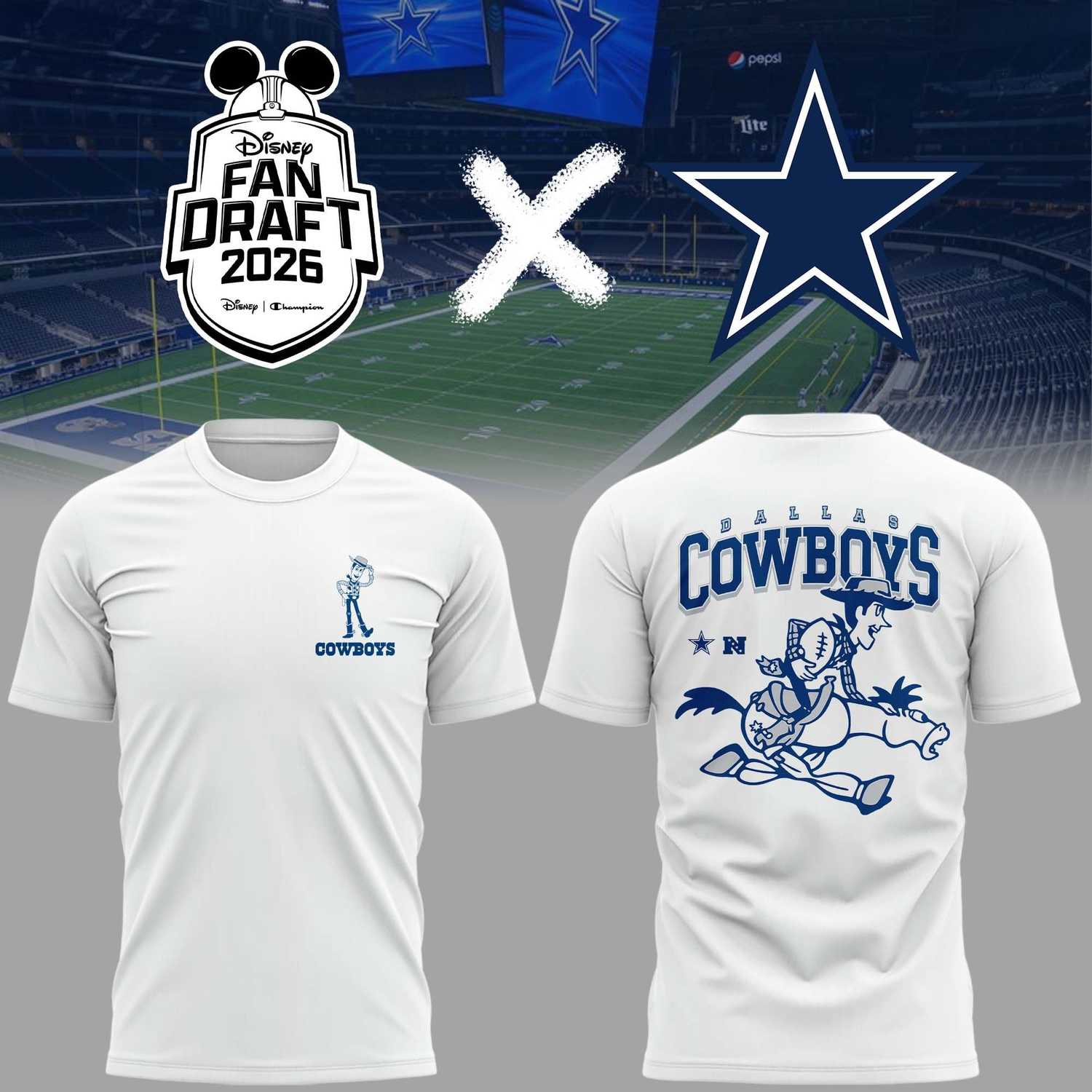 Dallas Cowboys Woody Fan Draft 2026 Limited Edition Graphic T Shirt