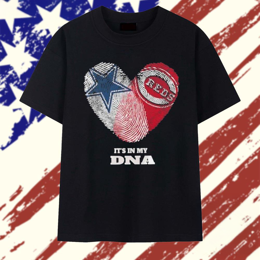 Dallas Cowboys x Cincinnati Reds Its In My DNA Graphic T Shirt